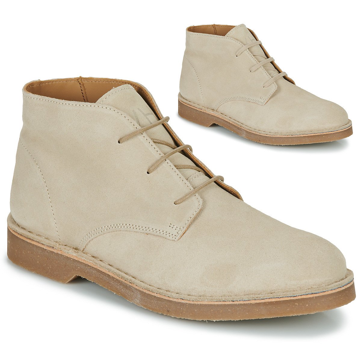 Selected  SLHRIGA NEW SUEDE DESERT BOOT  Béžová