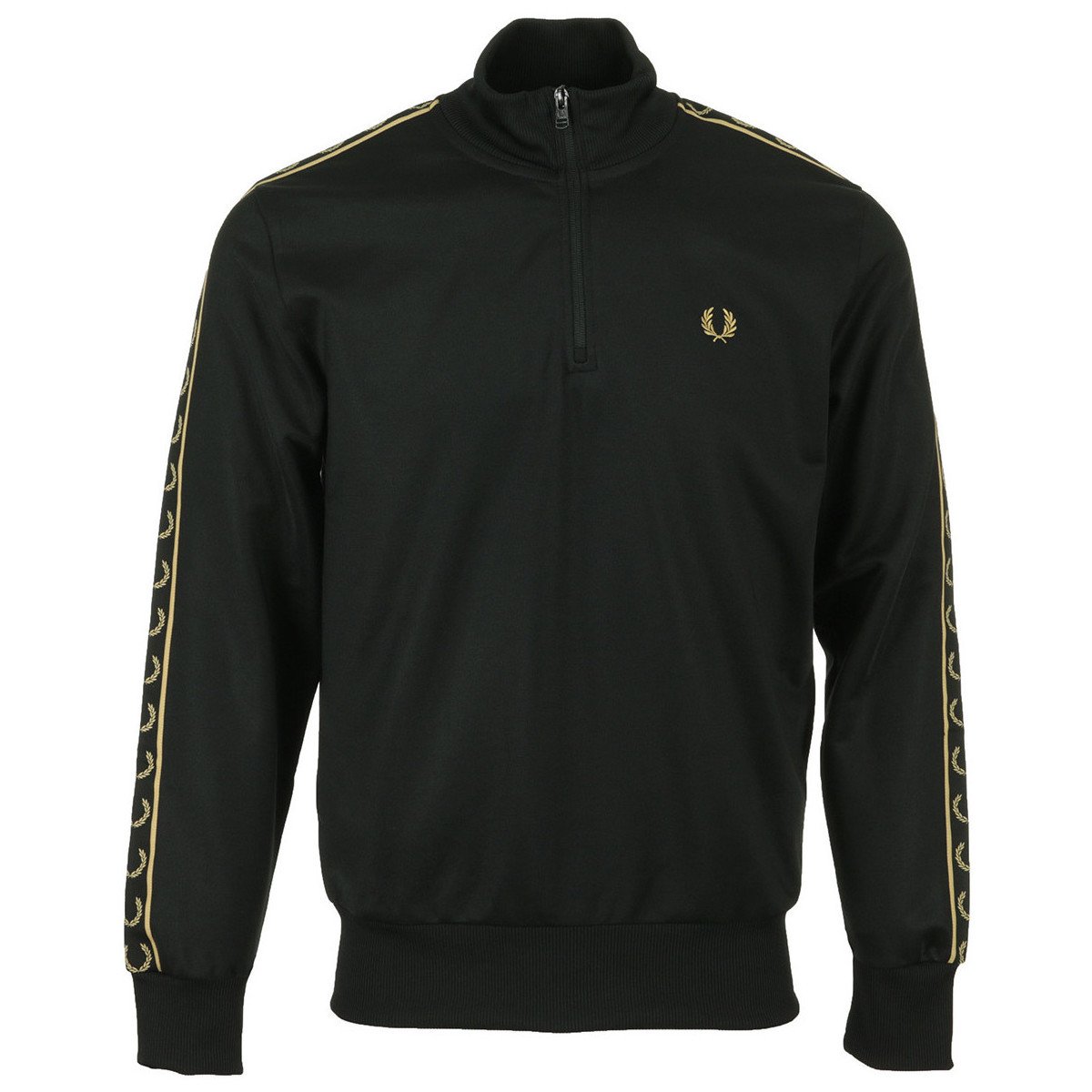 Fred Perry  Taped Half Zip Track Top  Černá