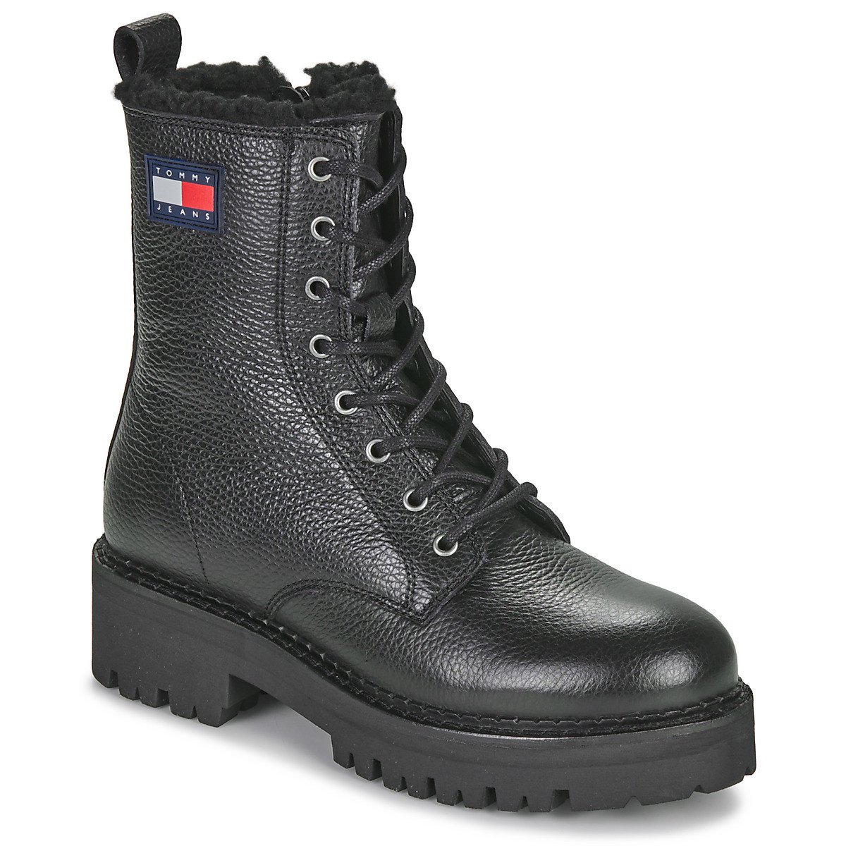 Tommy Jeans  TJW URBAN BOOT TUMBLED LTR WL  Černá