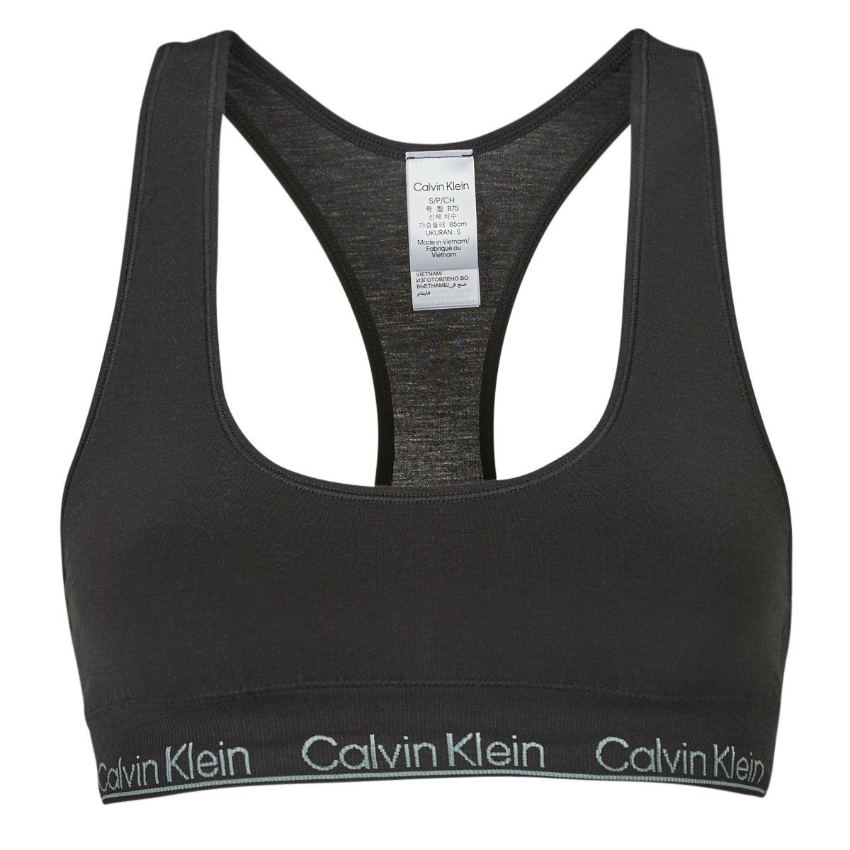 Calvin Klein Jeans  RACERBACK BRALETTE  Černá