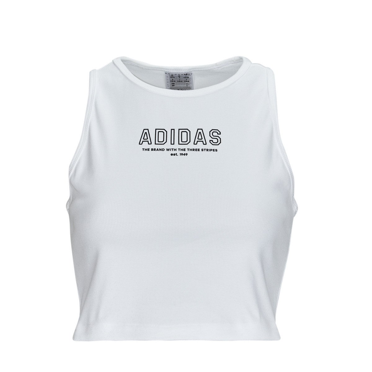 adidas  Crop Top WHITE  Bílá