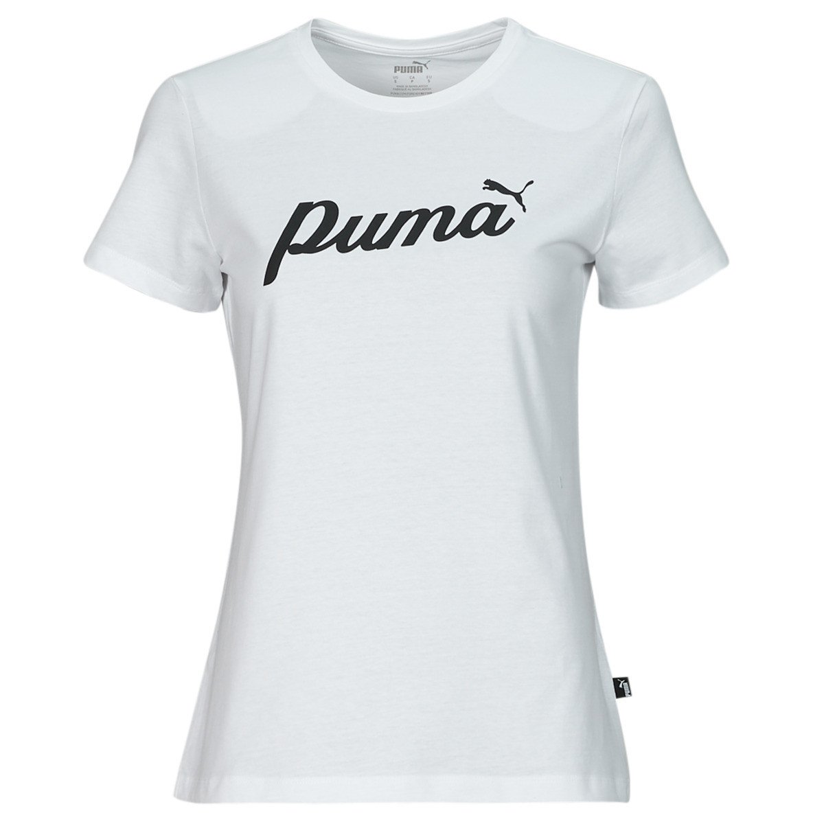 Puma  ESS+ BLOSSOM SCRIPT TEE  Bílá