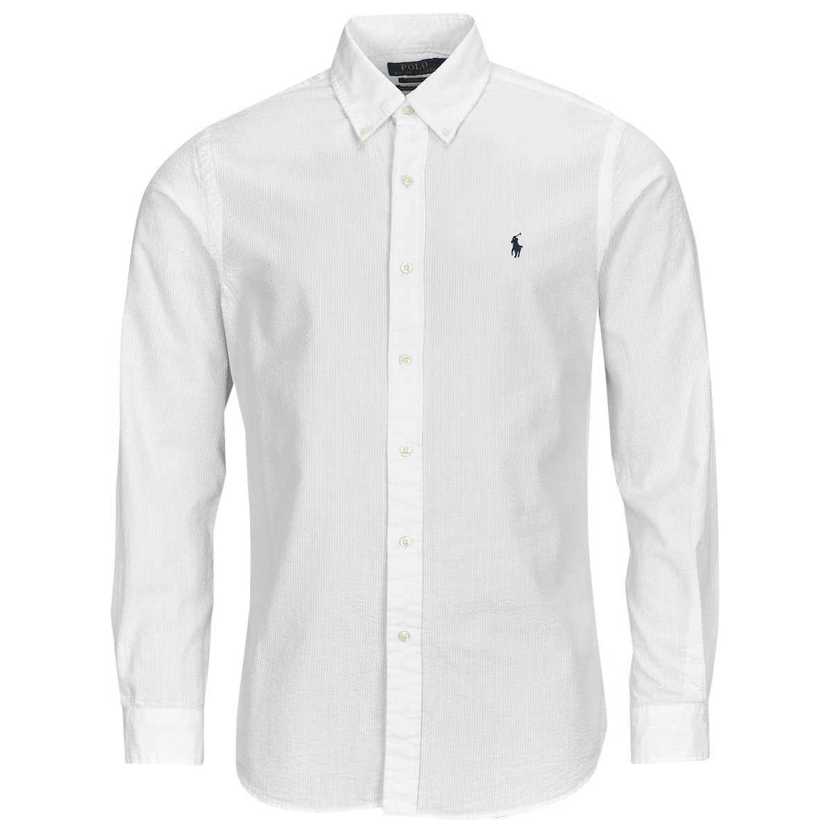 Polo Ralph Lauren  CHEMISE COUPE DROITE EN SEERSUCKER  Bílá