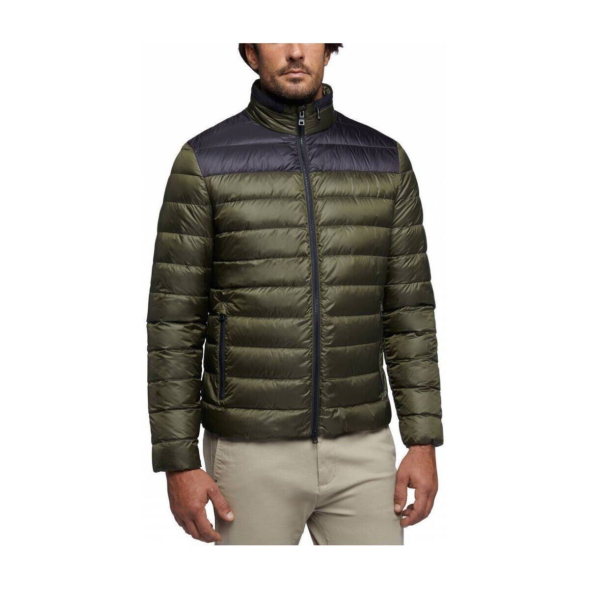 Geox  M REGIO SHORT JKT  Zelená