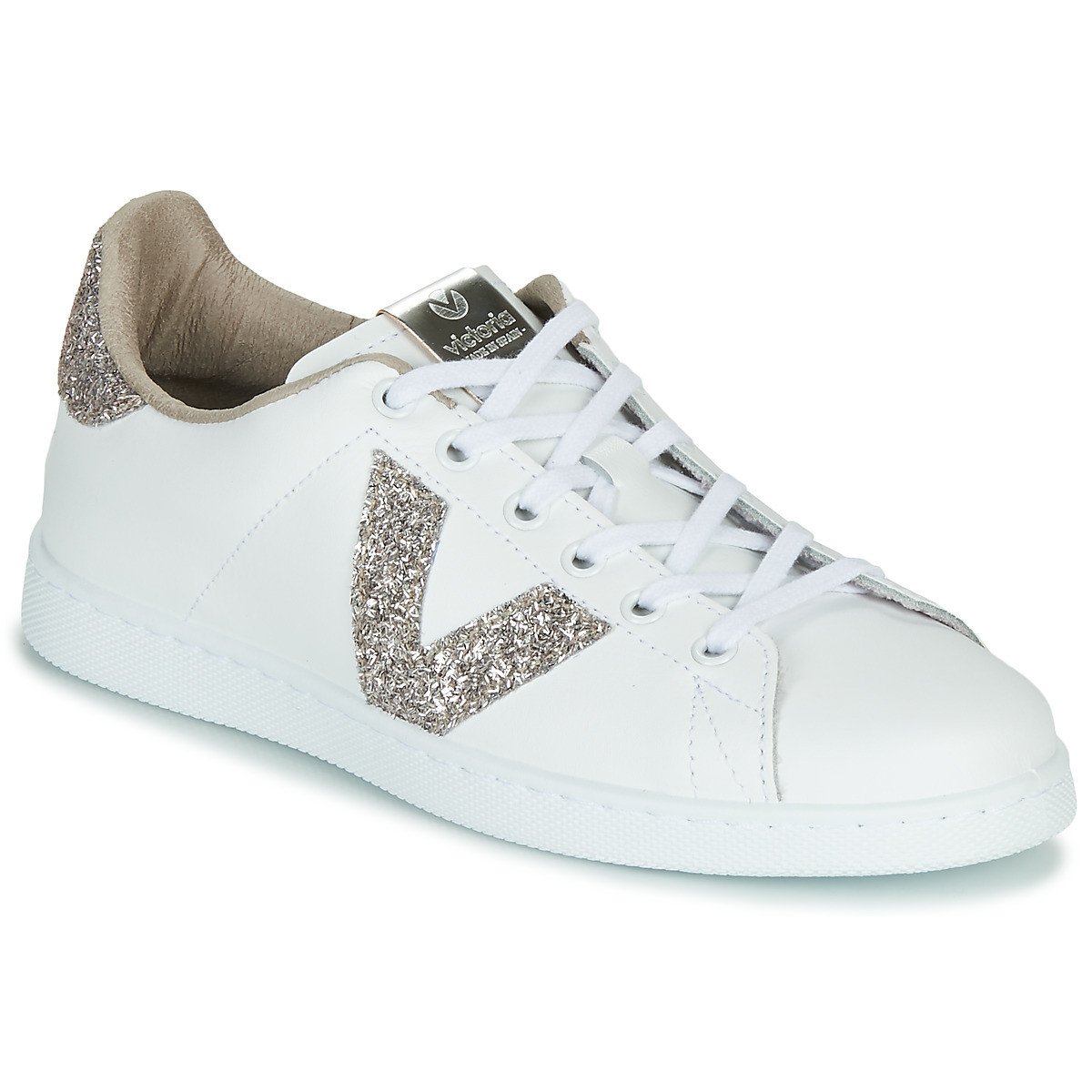 Victoria  TENIS PIEL GLITTER  Bílá