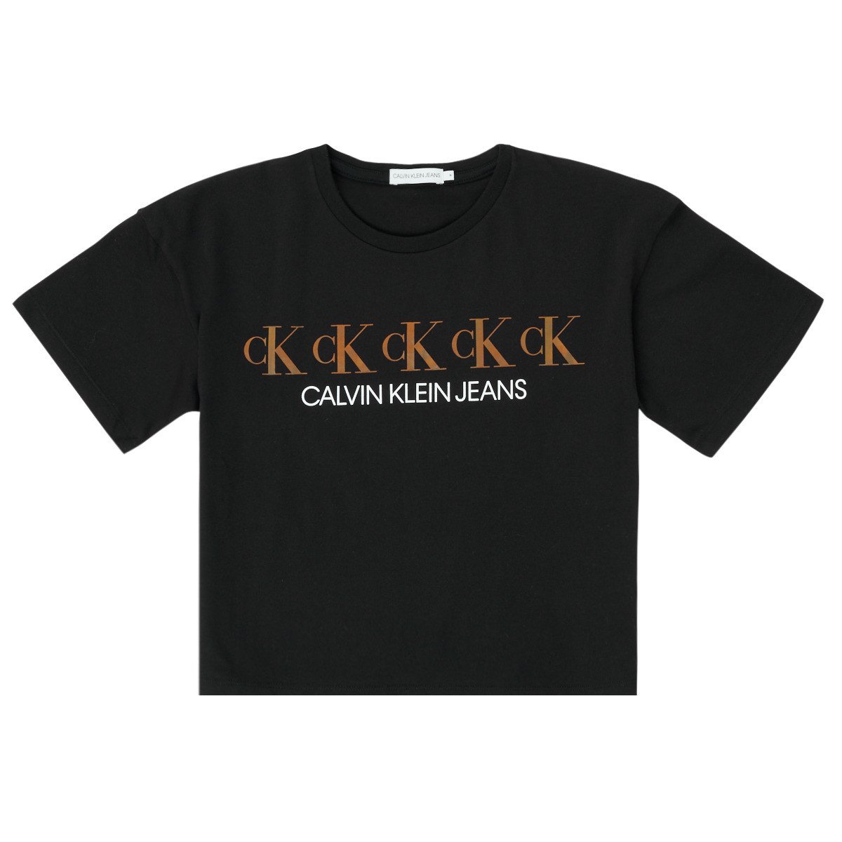 Calvin Klein Jeans  CK REPEAT FOIL BOXY T-SHIRT  Černá