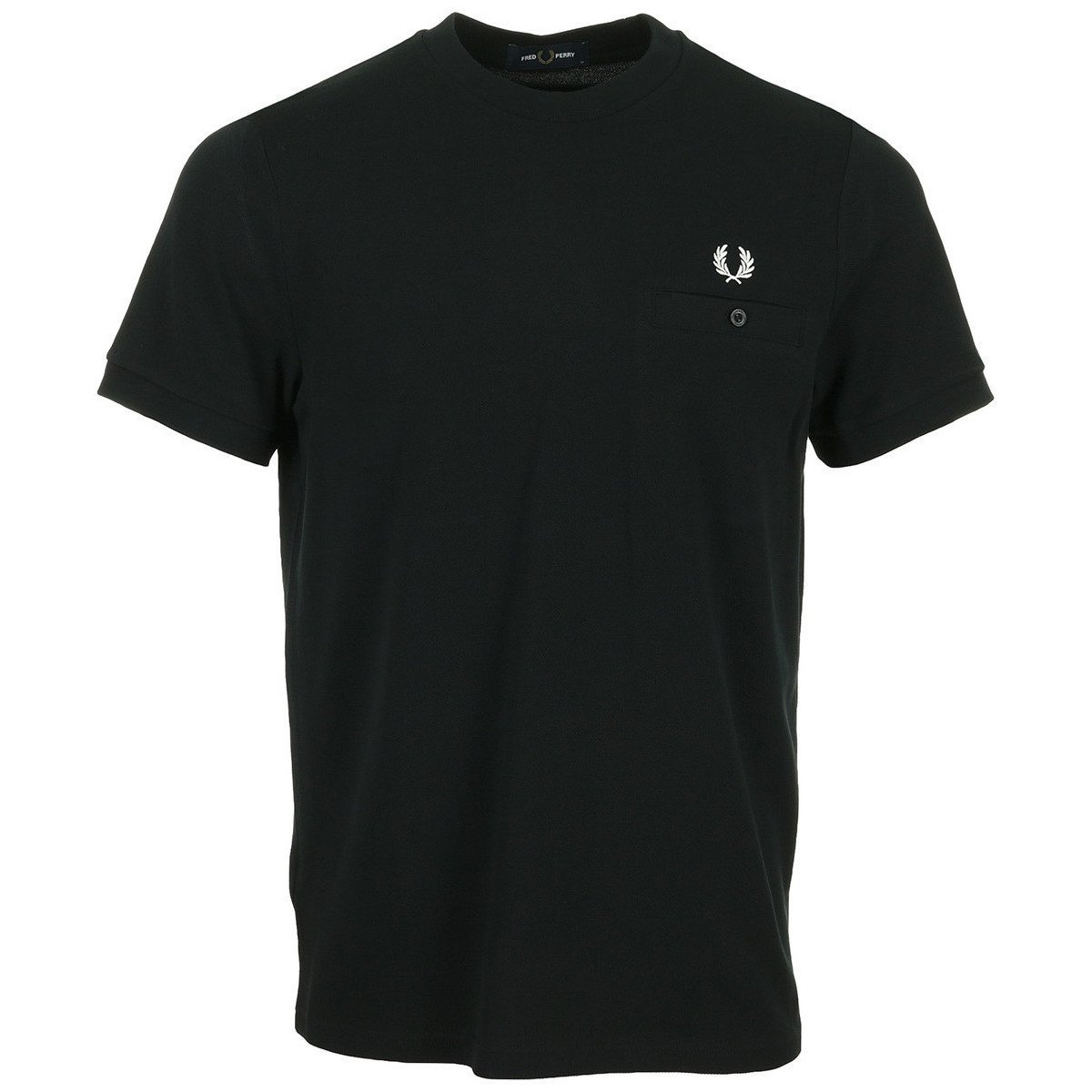 Fred Perry  Pocket Detail Pique Shirt  Černá