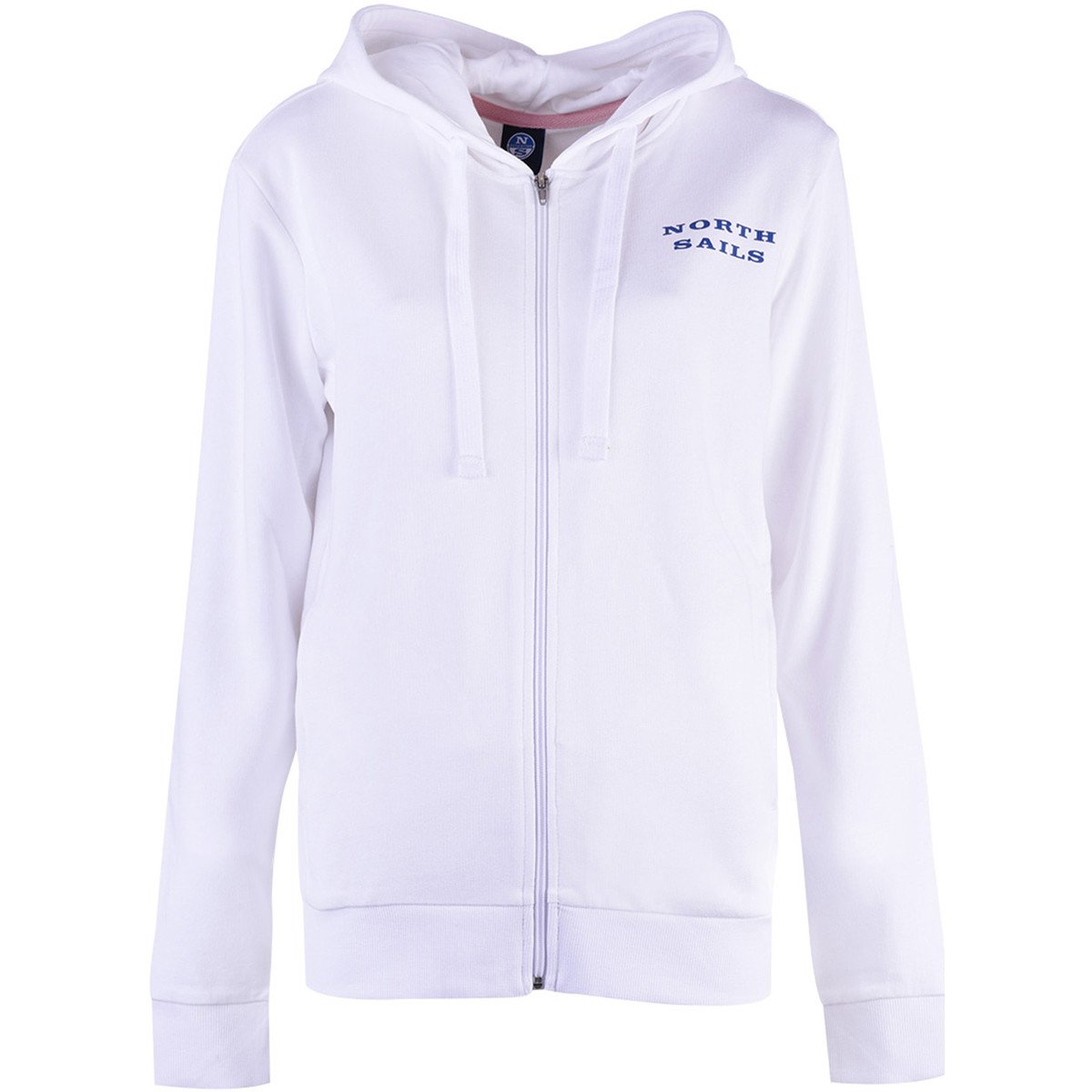 North Sails  90 2267 000 | Hooded Full Zip W/Graphic  Bílá