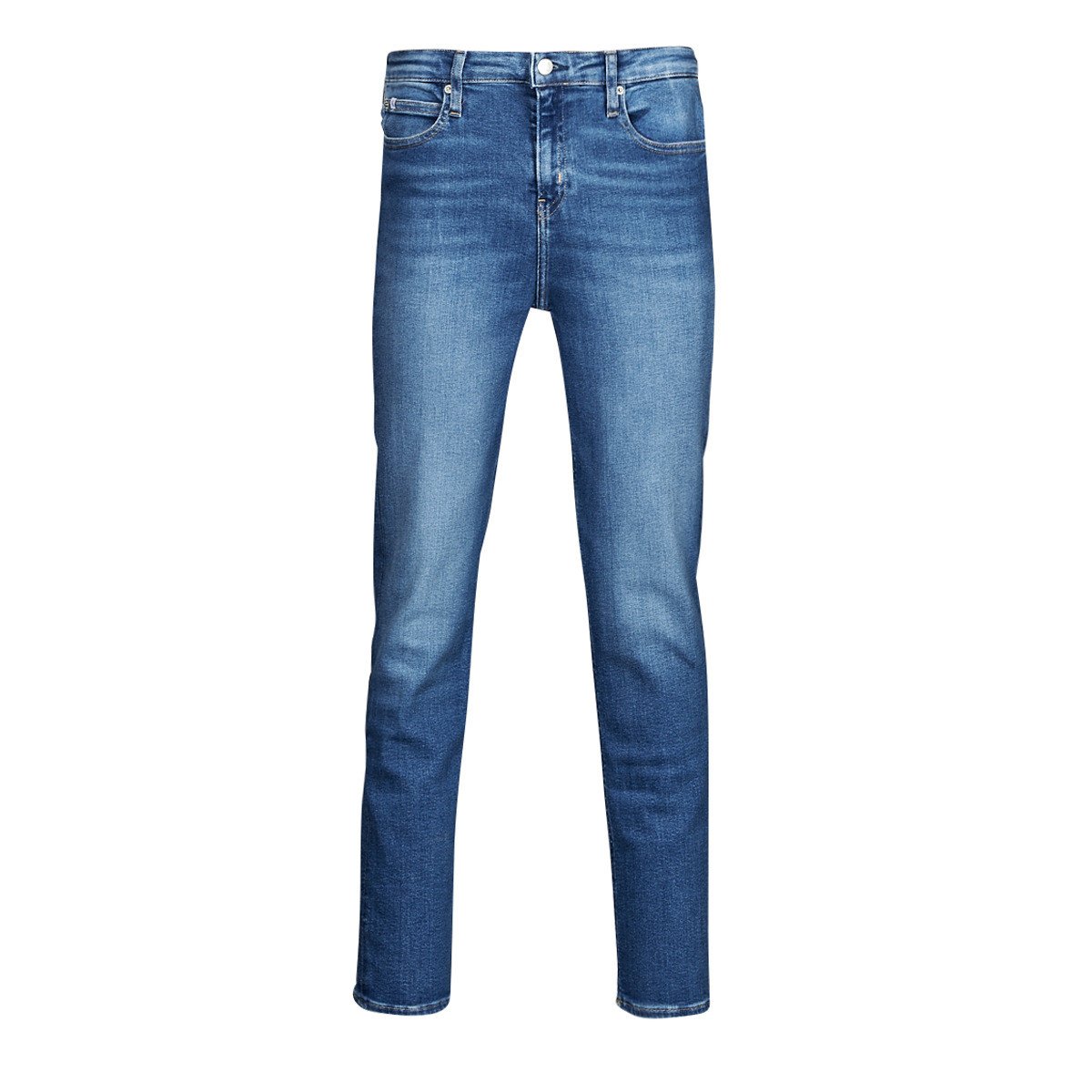 Calvin Klein Jeans  HIGH RISE SLIM  Bílá