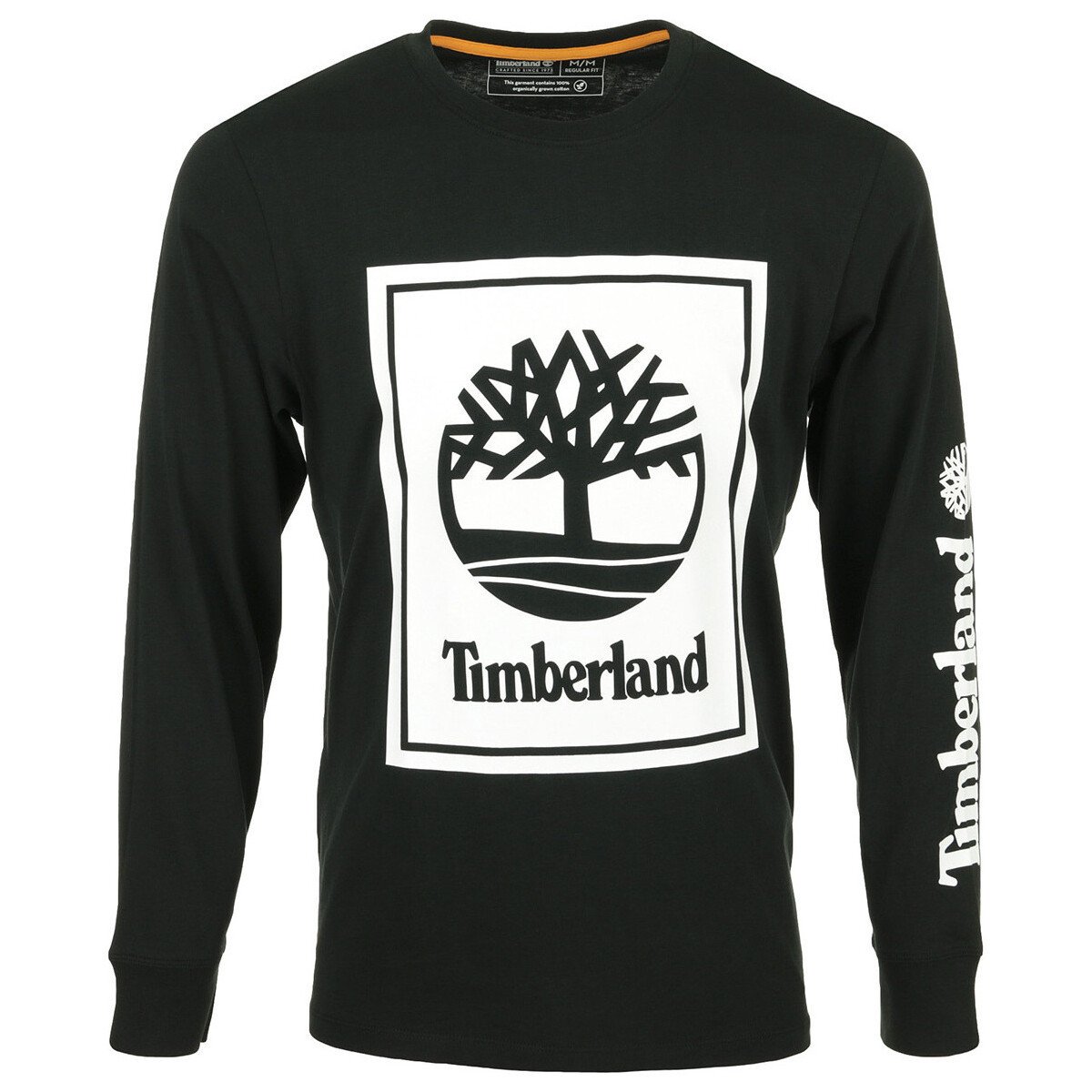 Timberland  Stack Logo Tee LS  Černá