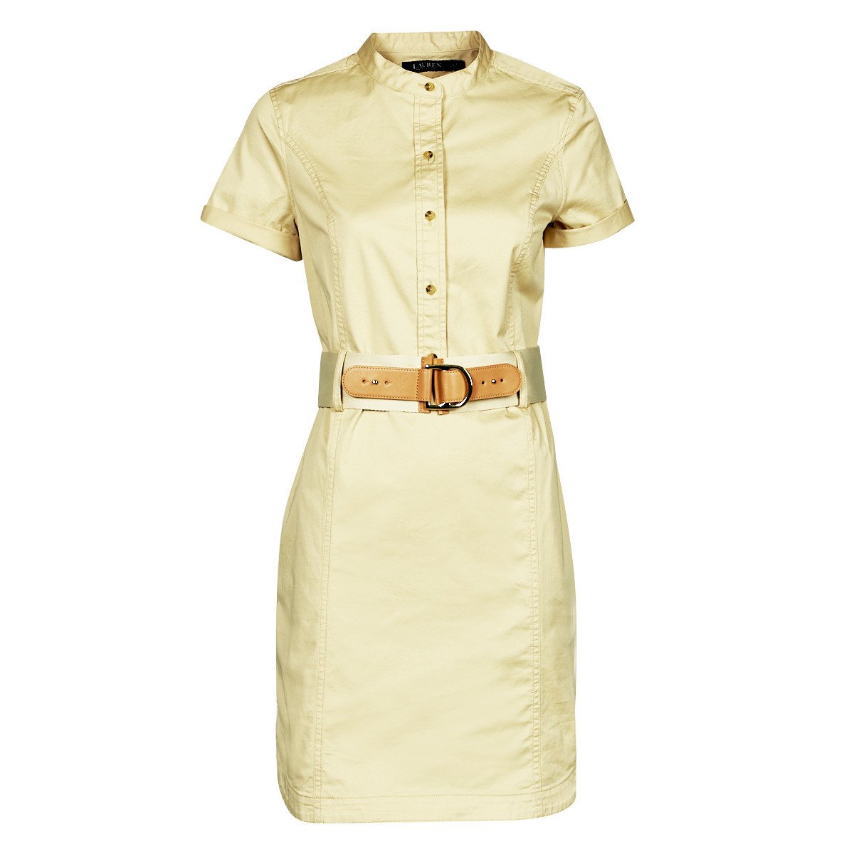 Lauren Ralph Lauren  HILSHEN-SHORT SLEEVE-DAY DRESS  Béžová