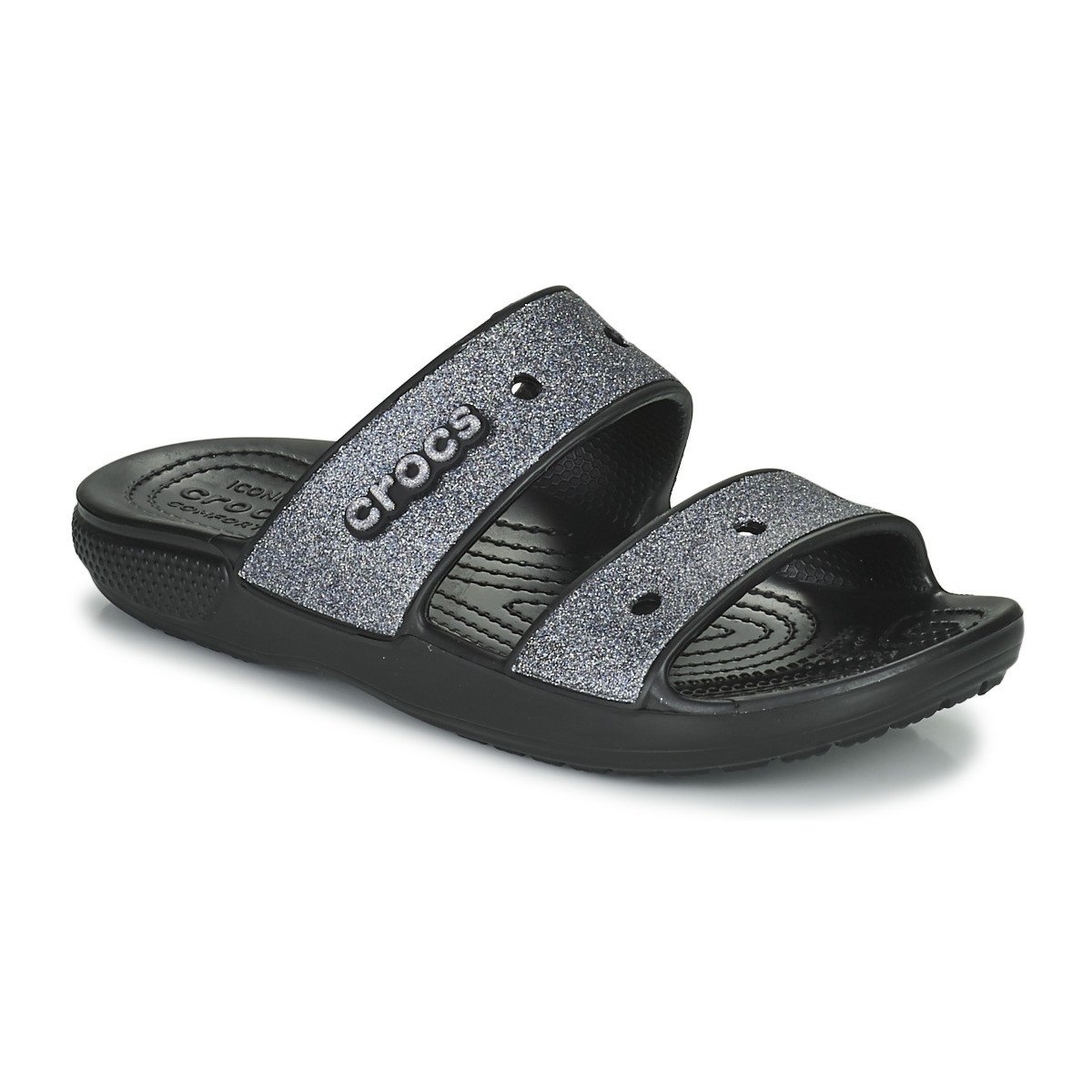 Crocs  CLASSIC CROC GLITTER II SANDAL  Černá