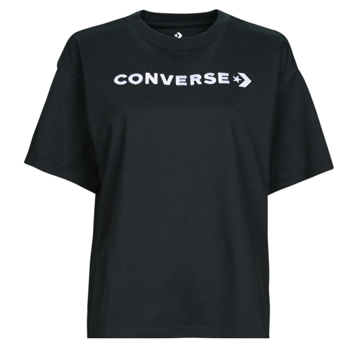 Converse  WORDMARK RELAXED TEE  Černá