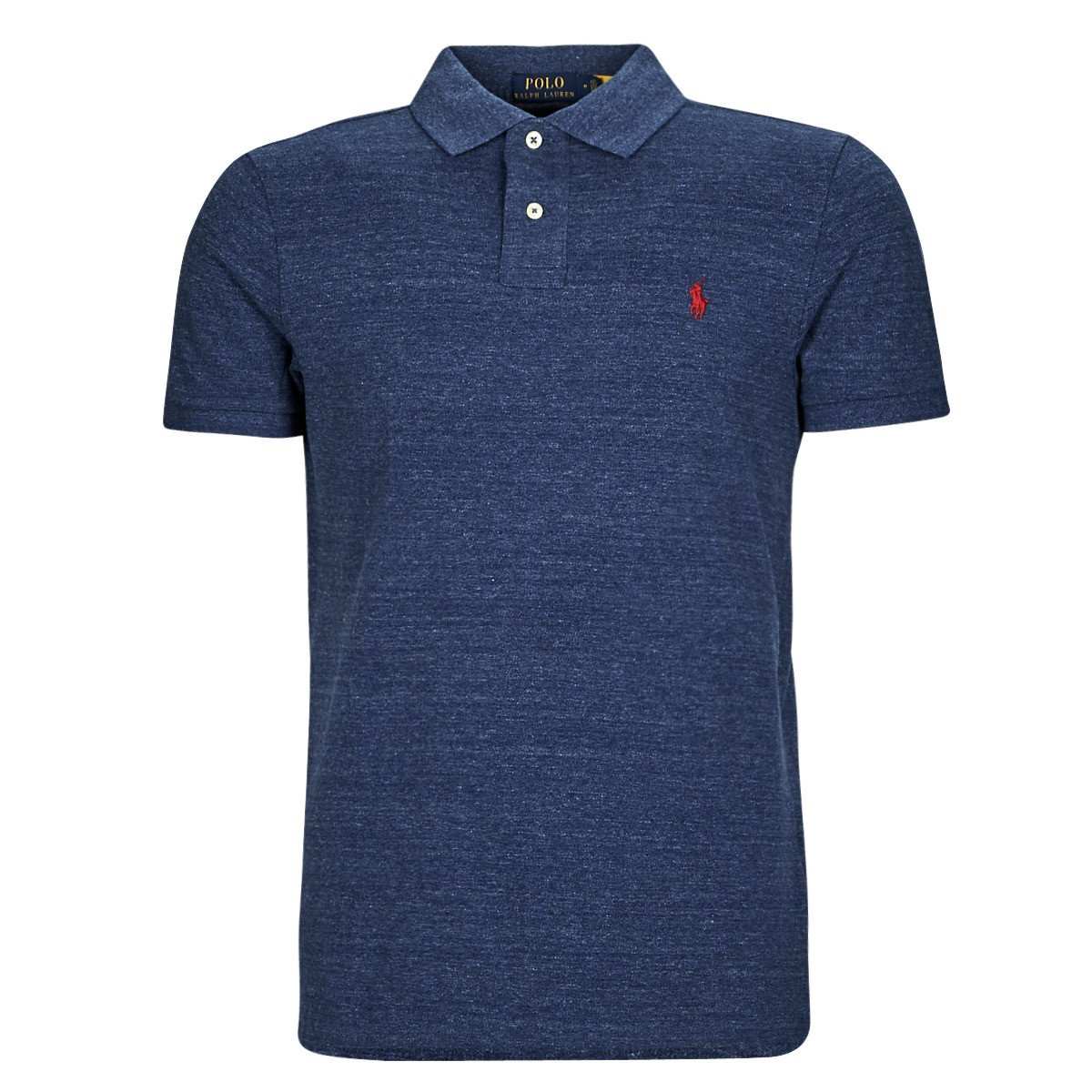 Polo Ralph Lauren  POLO COUPE DROITE EN COTON BASIC MESH  Modrá