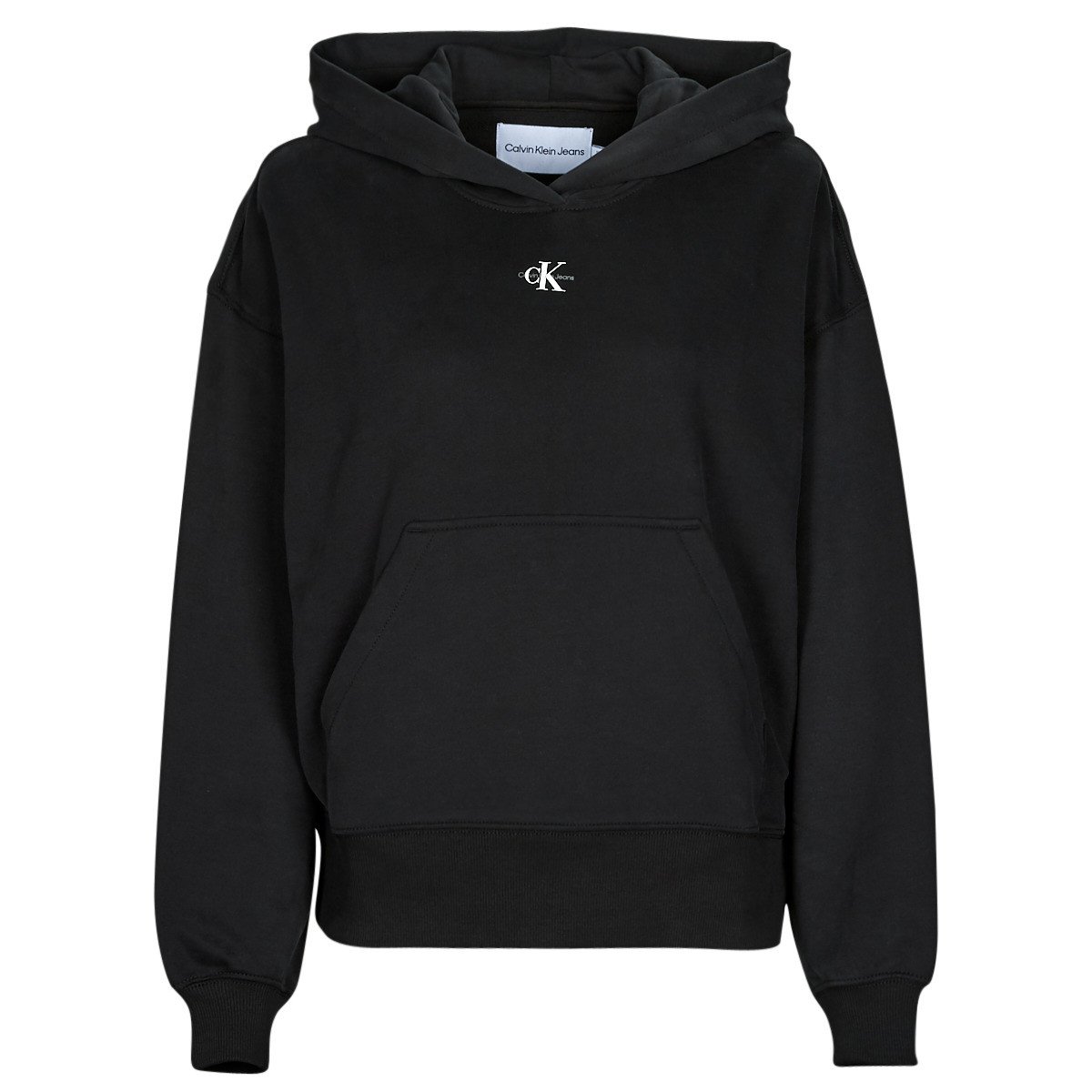 Calvin Klein Jeans  MICRO MONOLOGO HOODIE  Černá