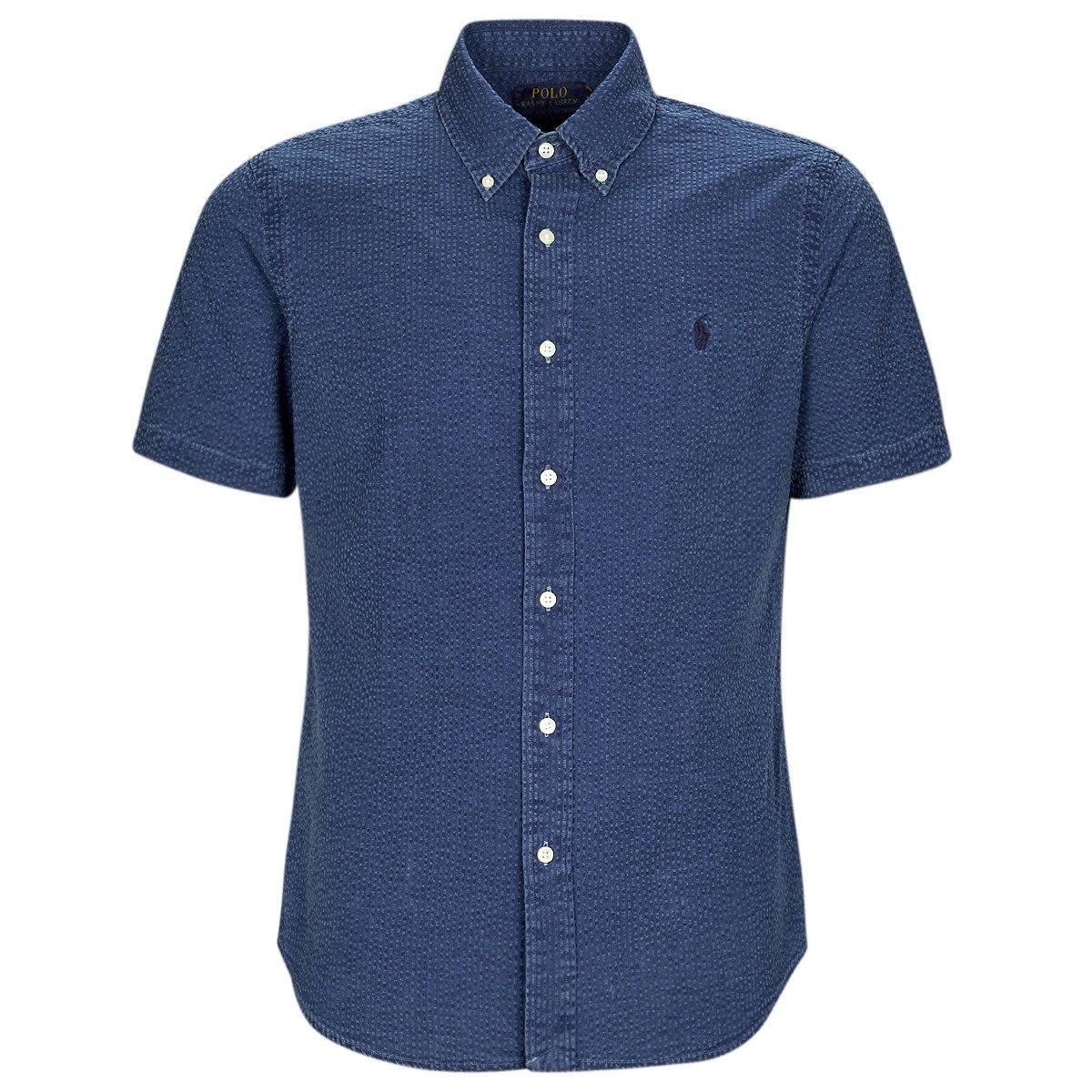 Polo Ralph Lauren  CHEMISE COUPE DROITE EN SEERSUCKER  Modrá