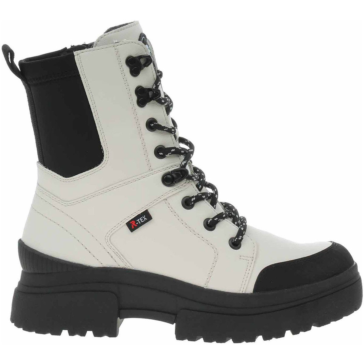 Rieker  Dámská kotníková obuv  W0374-80 weiss kombi  Bílá