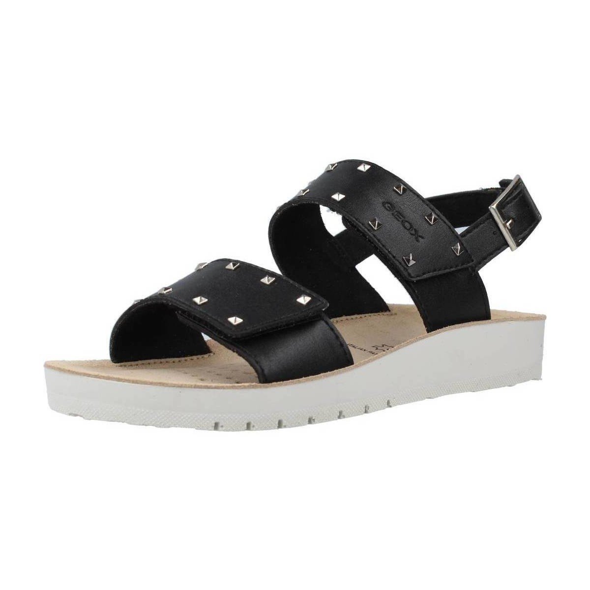 Geox  J SANDAL COSTAREI GI  Černá
