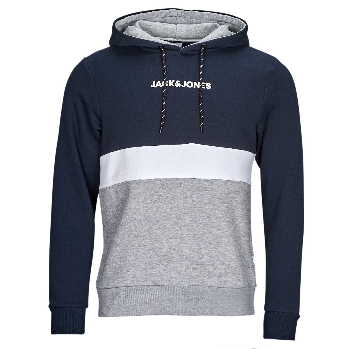 Jack & Jones  JJEREID BLOCKING SWEAT HOOD  ruznobarevne