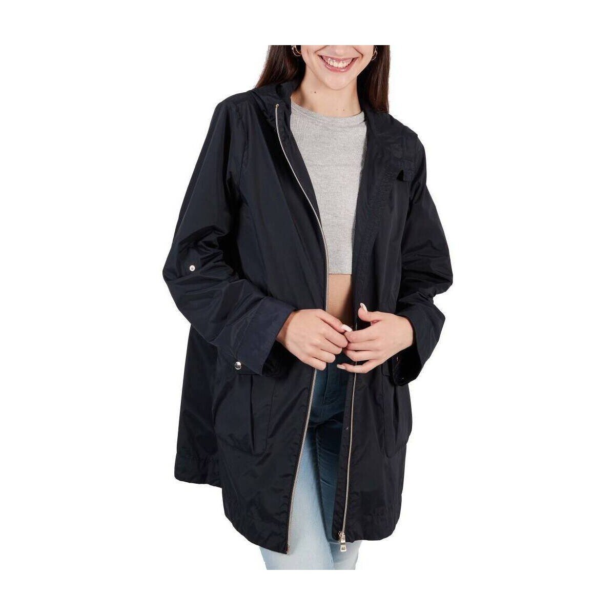 Geox  W DANDRA PARKA  Modrá