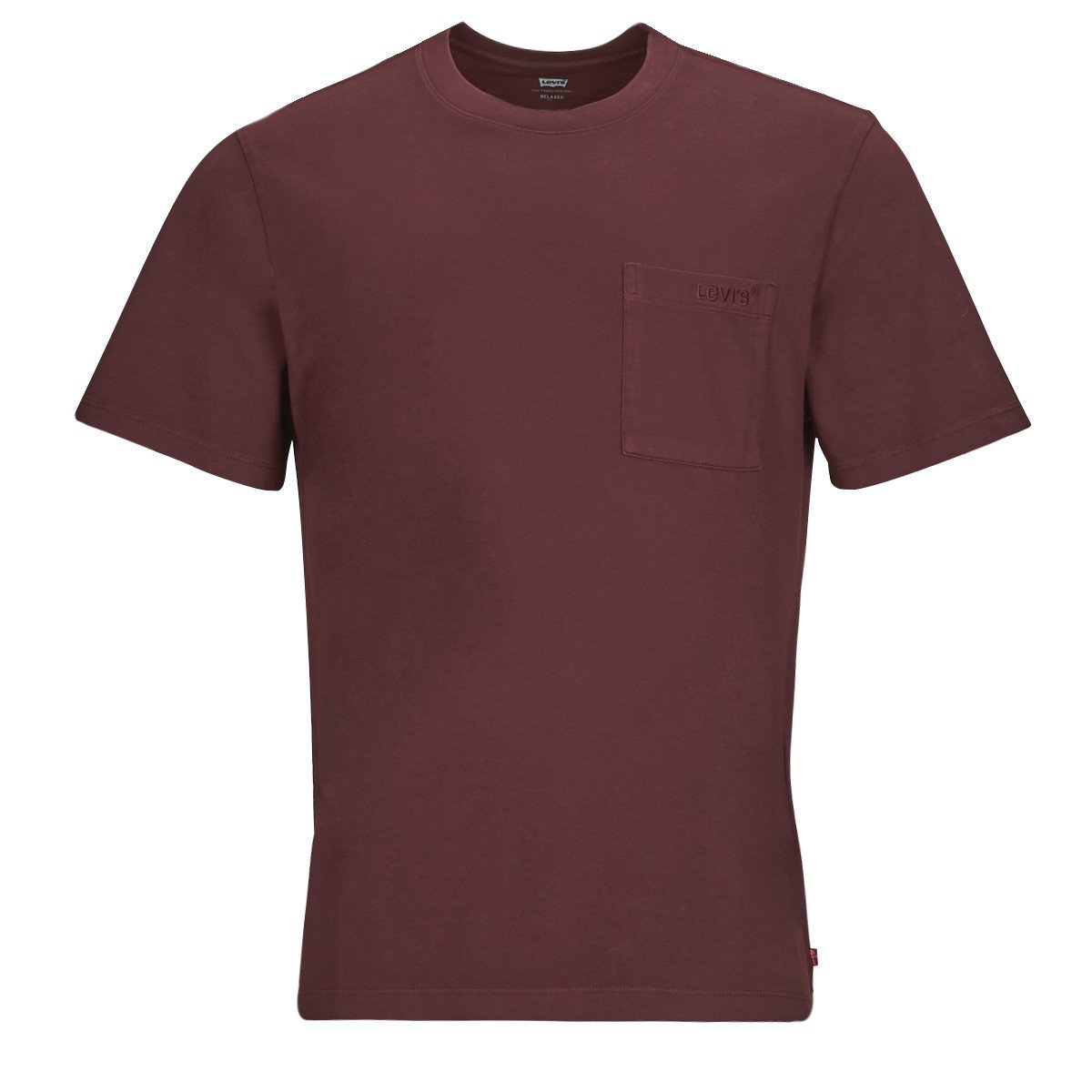 Levis  SS POCKET TEE RLX  Hnědá