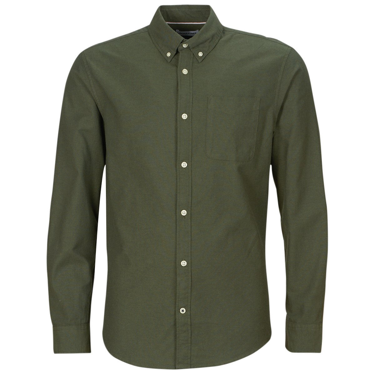 Jack & Jones  JJEOXFORD SHIRT LS  Khaki