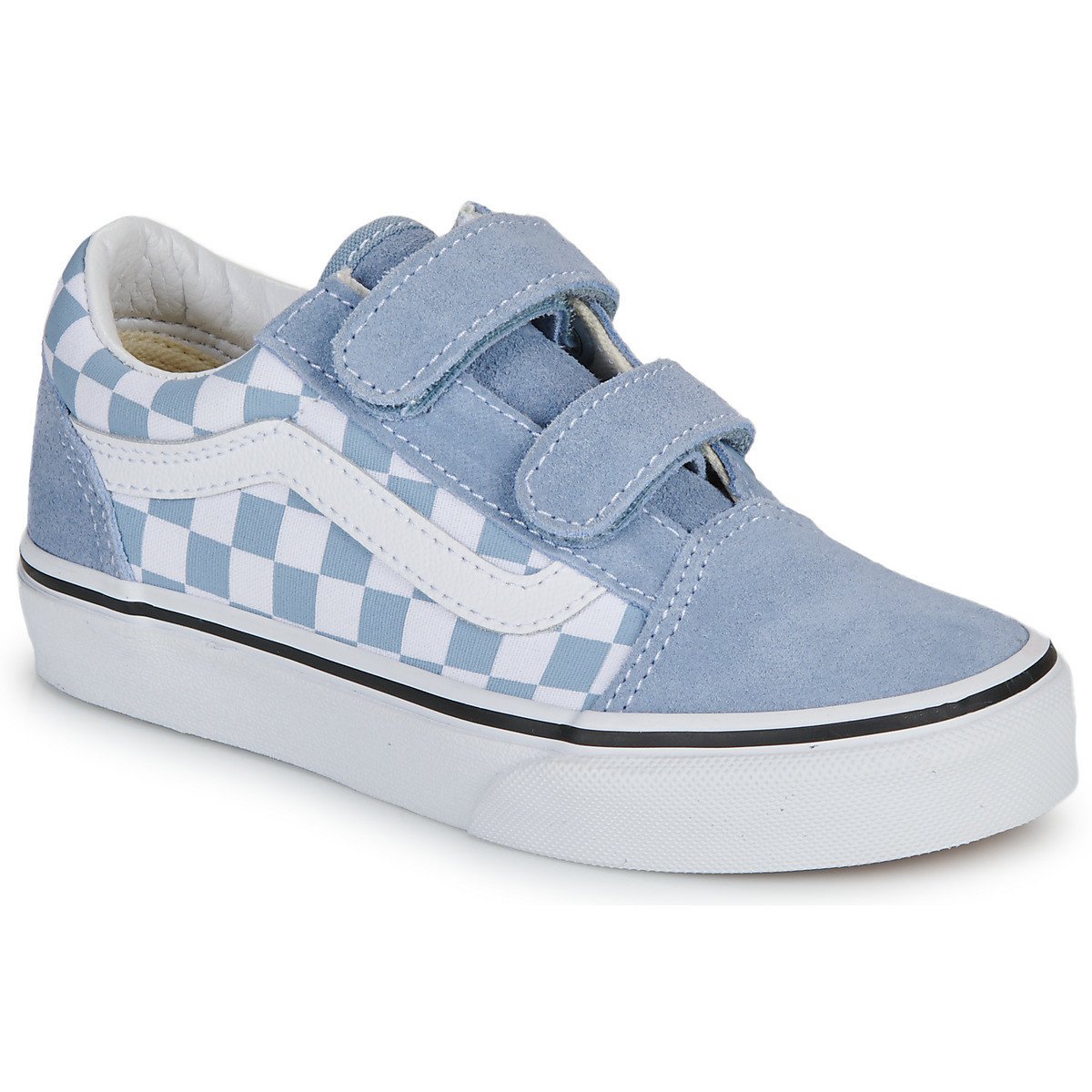 Vans  UY Old Skool V COLOR THEORY CHECKERBOARD DUSTY BLUE  Modrá