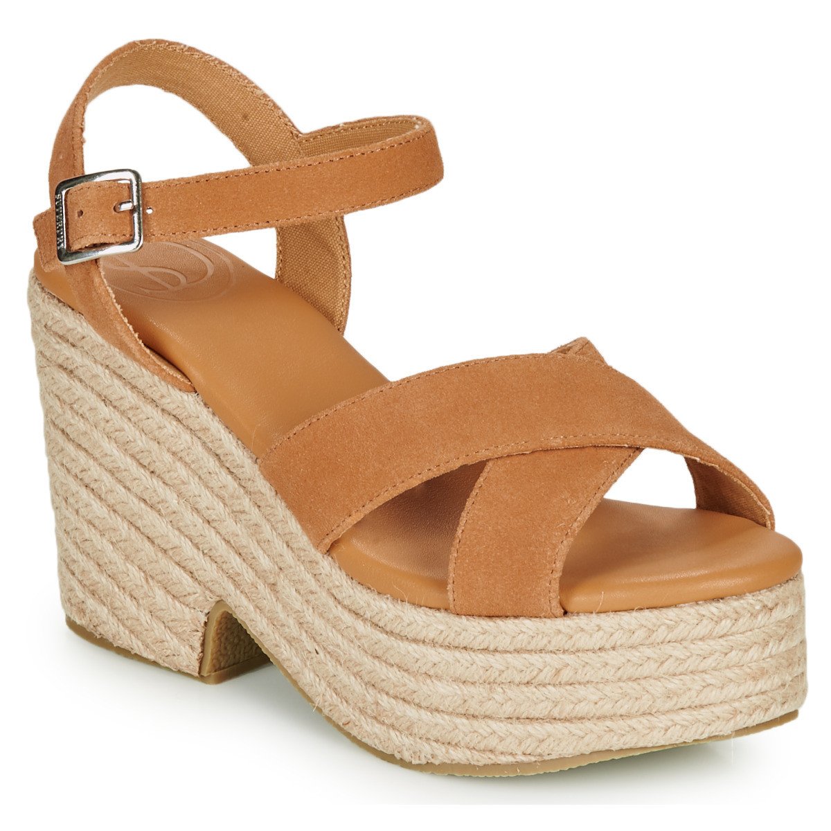 Superdry  HIGH ESPADRILLE SANDAL  Hnědá