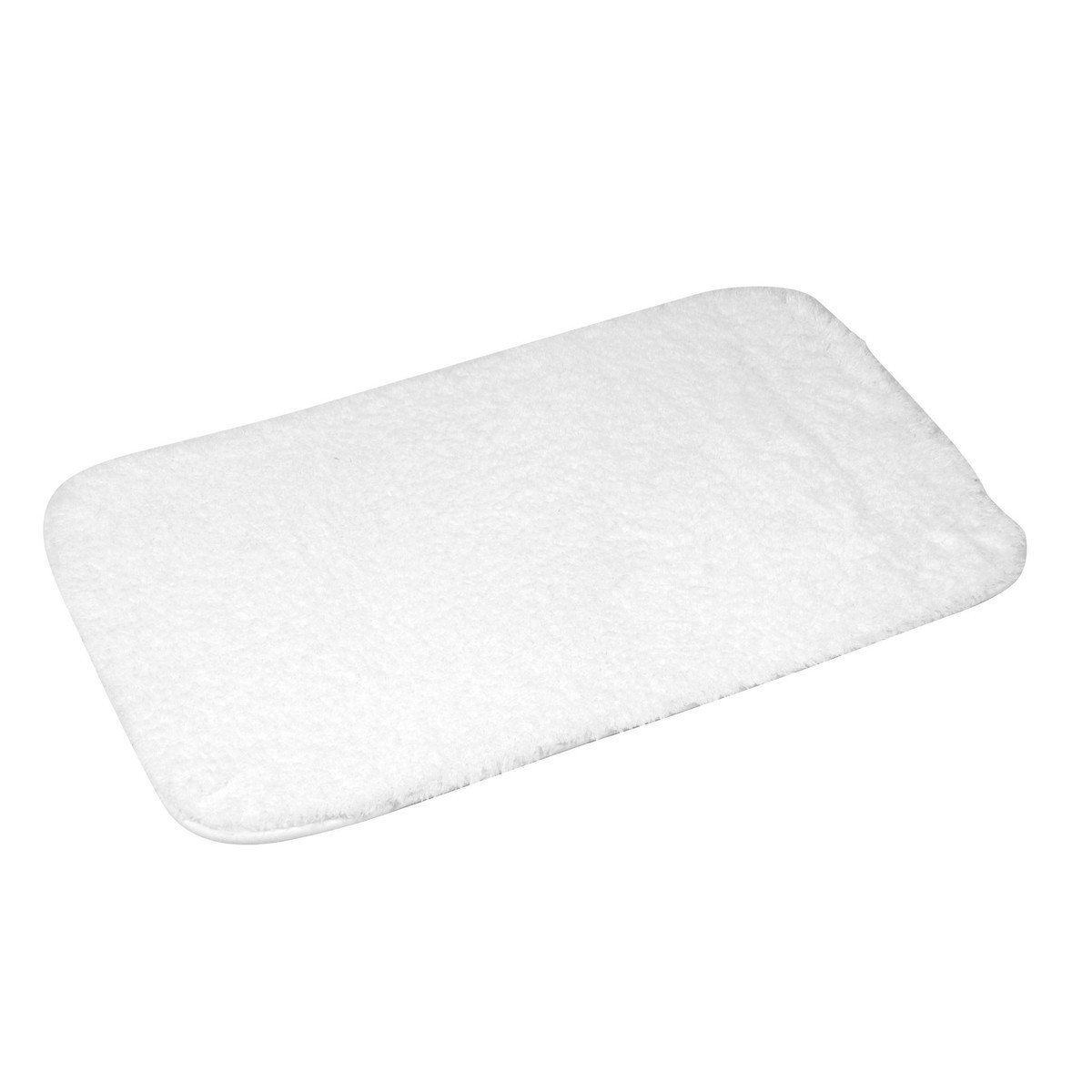 Douceur d intérieur  TAPIS DE BAIN 50 x 80 CM MICROFIBRE UNIE SOFTNESS BLANC  Bílá