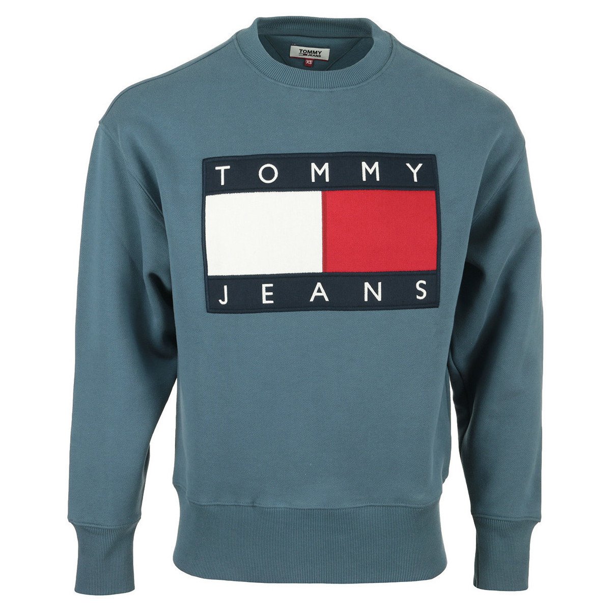 Tommy Hilfiger  Tommy Flag Crew  Modrá