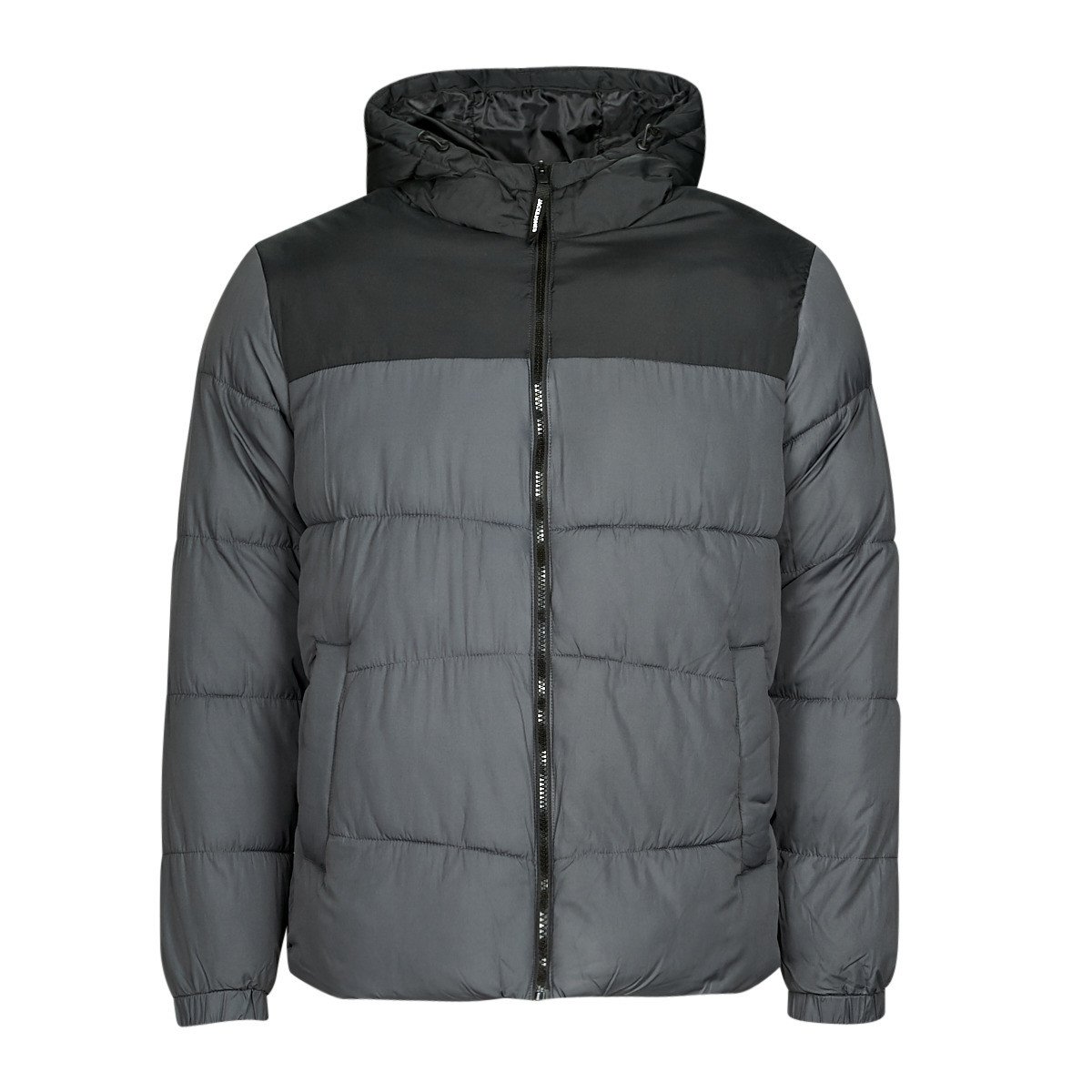 Jack & Jones  JJCHILI PUFFER HOOD  Šedá