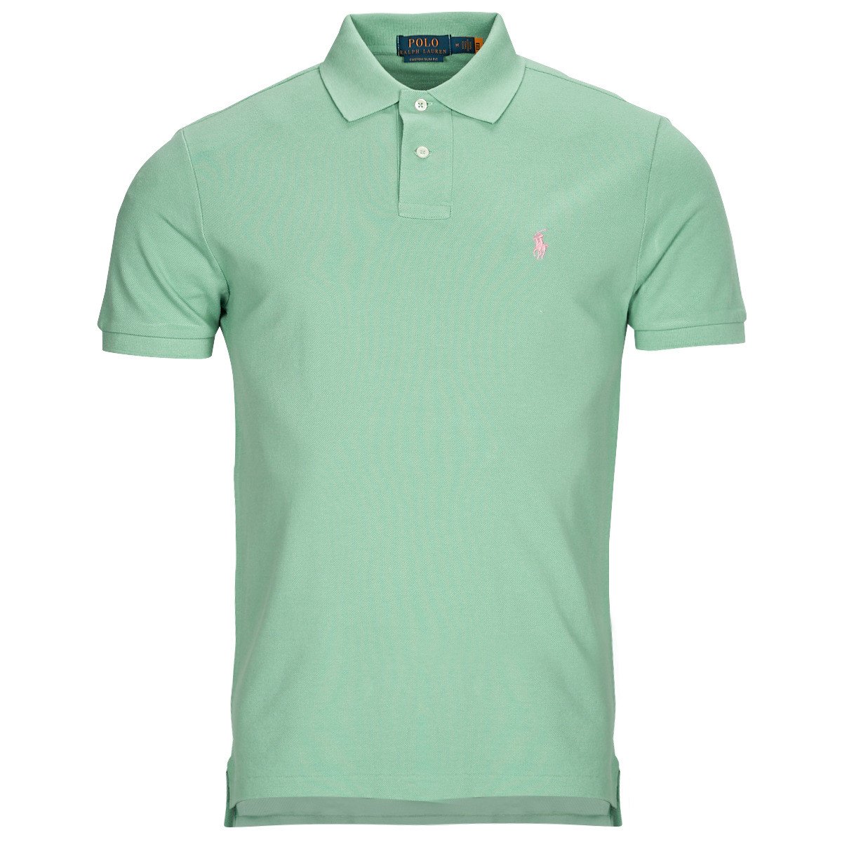Polo Ralph Lauren  POLO AJUSTE DROIT EN COTON BASIC MESH  Zelená