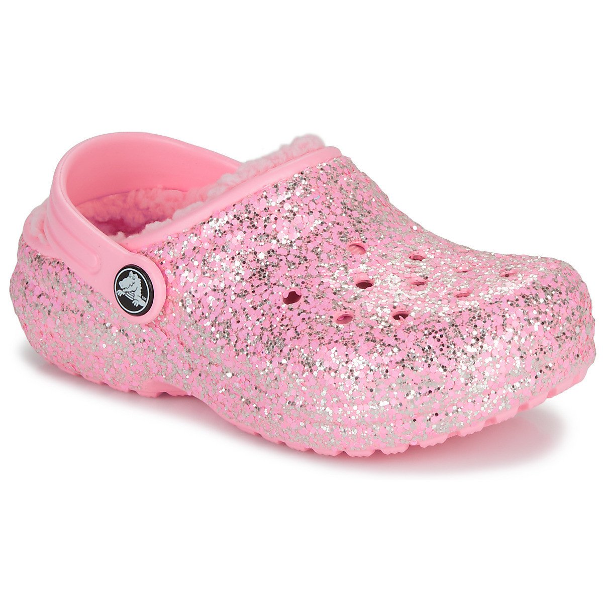 Crocs  Classic Lined Glitter Clog K  Růžová