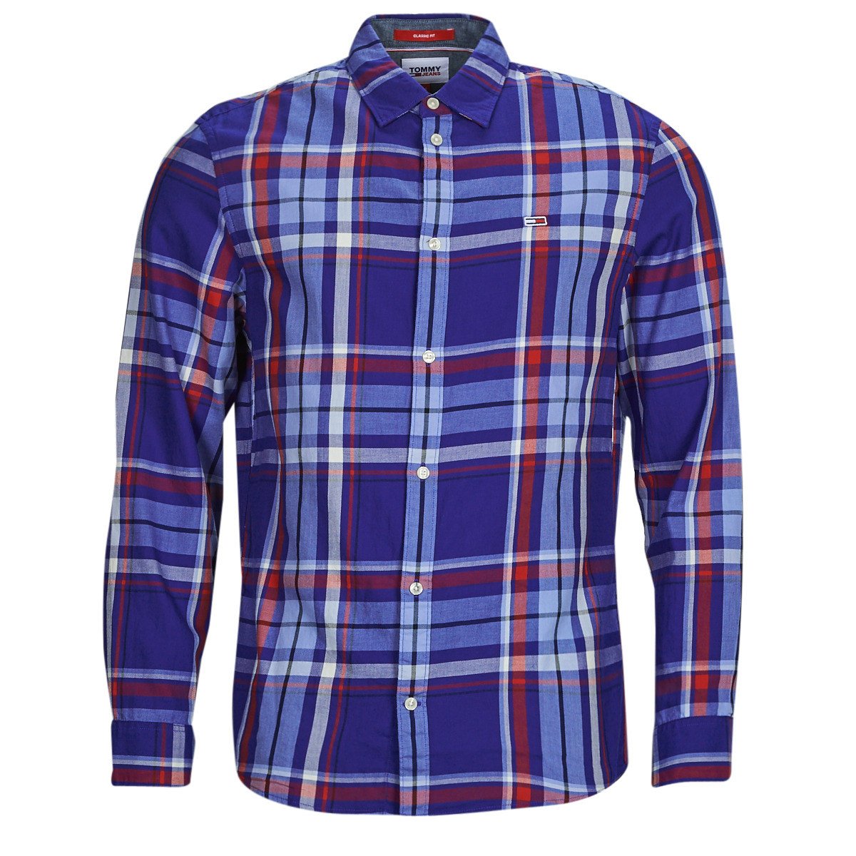 Tommy Jeans  TJM CLSC ESSENTIAL CHECK SHIRT  Tmavě modrá