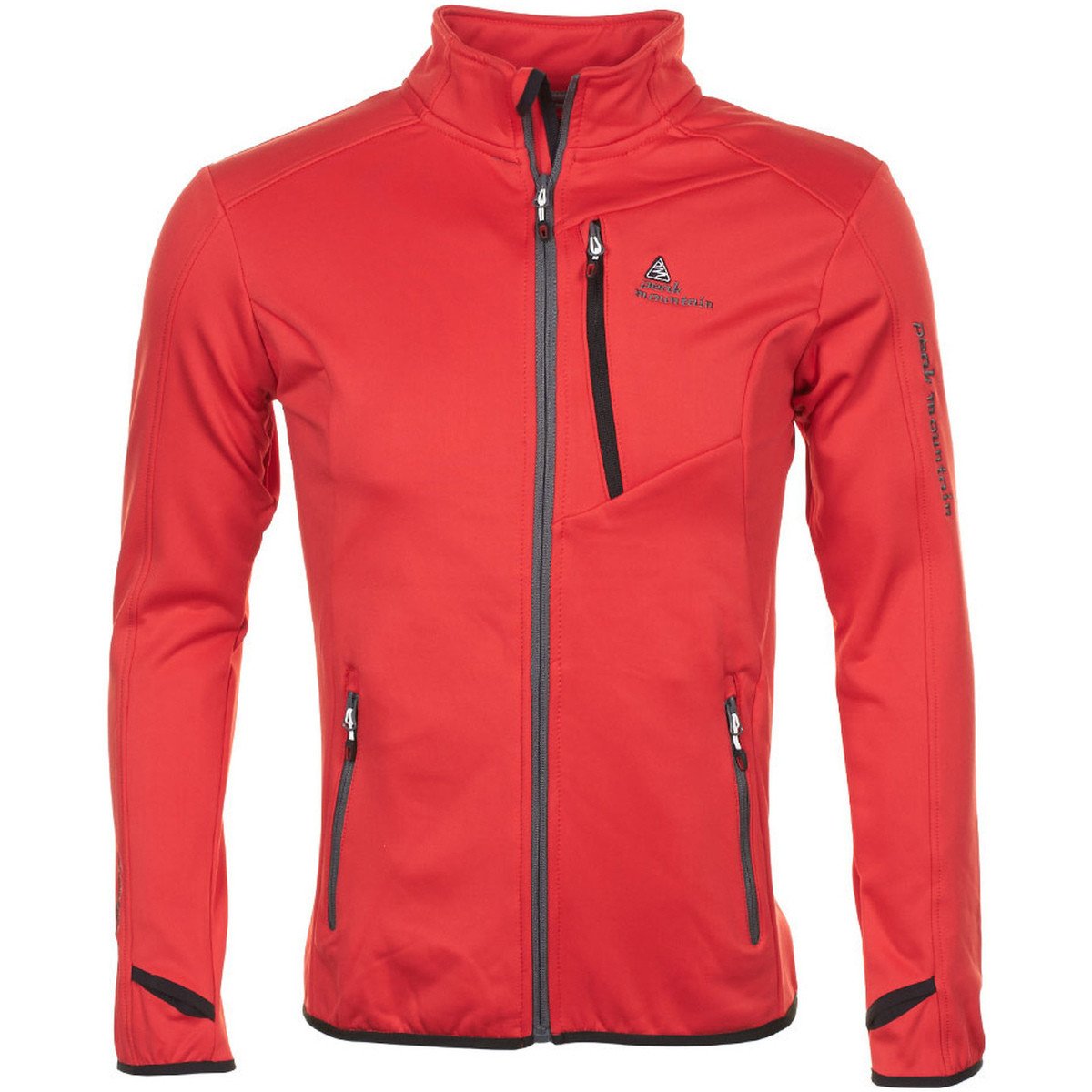 Peak Mountain  Blouson polar shell homme CLIMATE  Červená