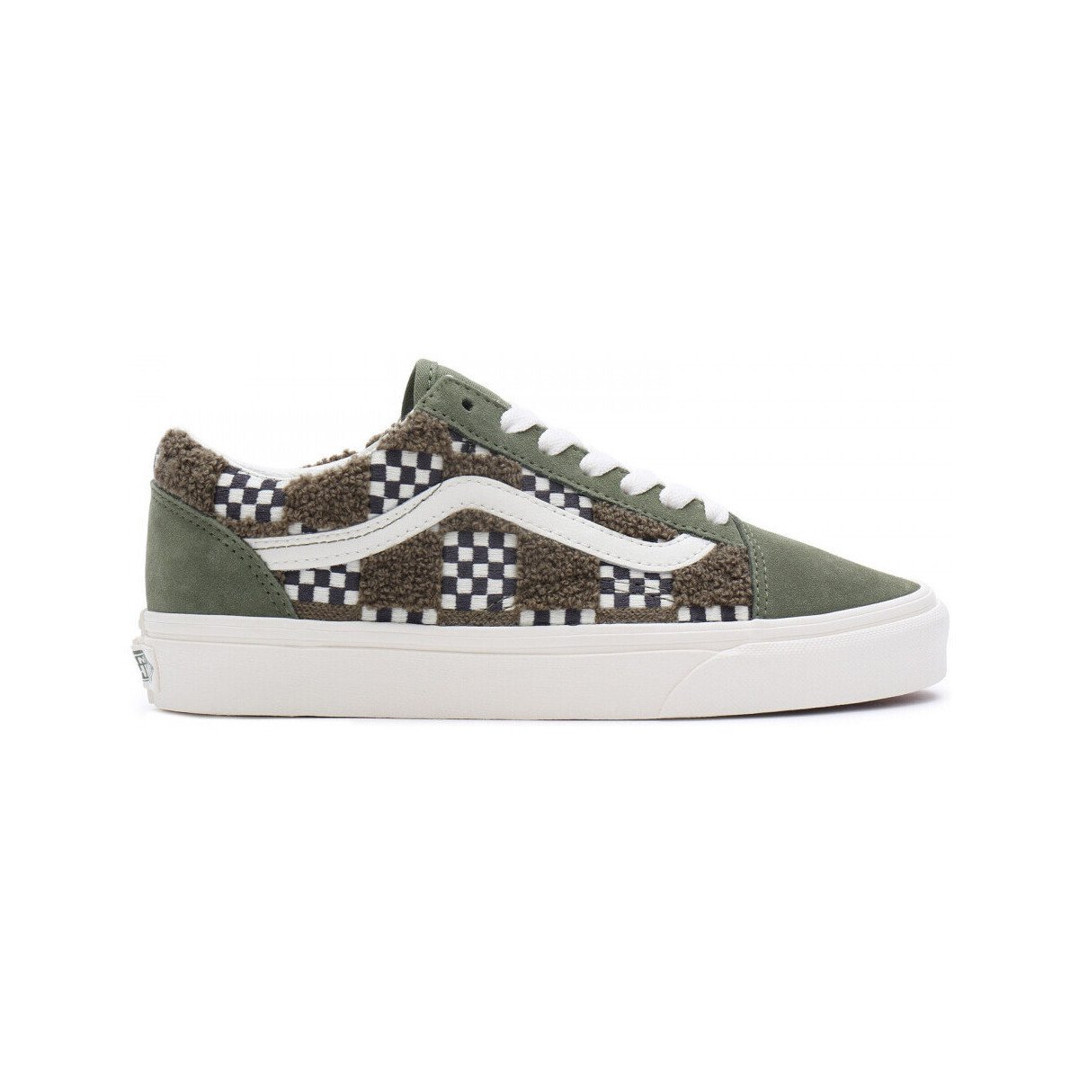 Vans  Old skool tufted check  Zelená