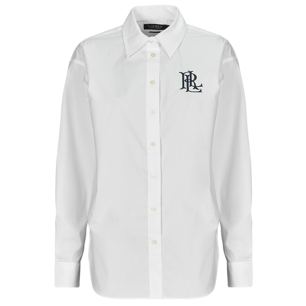 Lauren Ralph Lauren  KOTTA-LONG SLEEVE-BUTTON FRONT SHIRT  Bílá