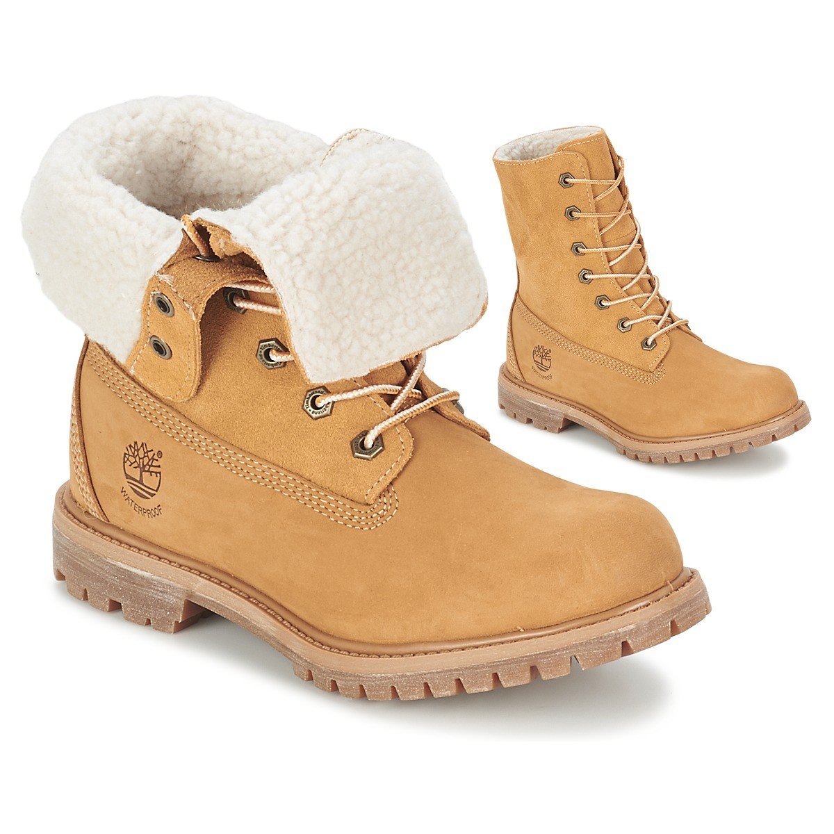 Timberland  AUTHENTICS TEDDY FLEECE WP FOLD DOWN  Béžová