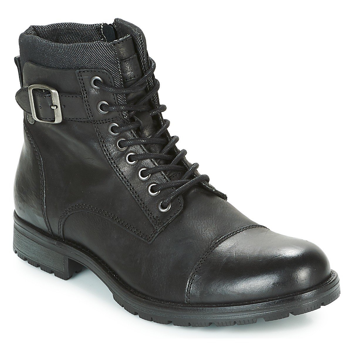 Jack & Jones  ALBANY LEATHER  Černá