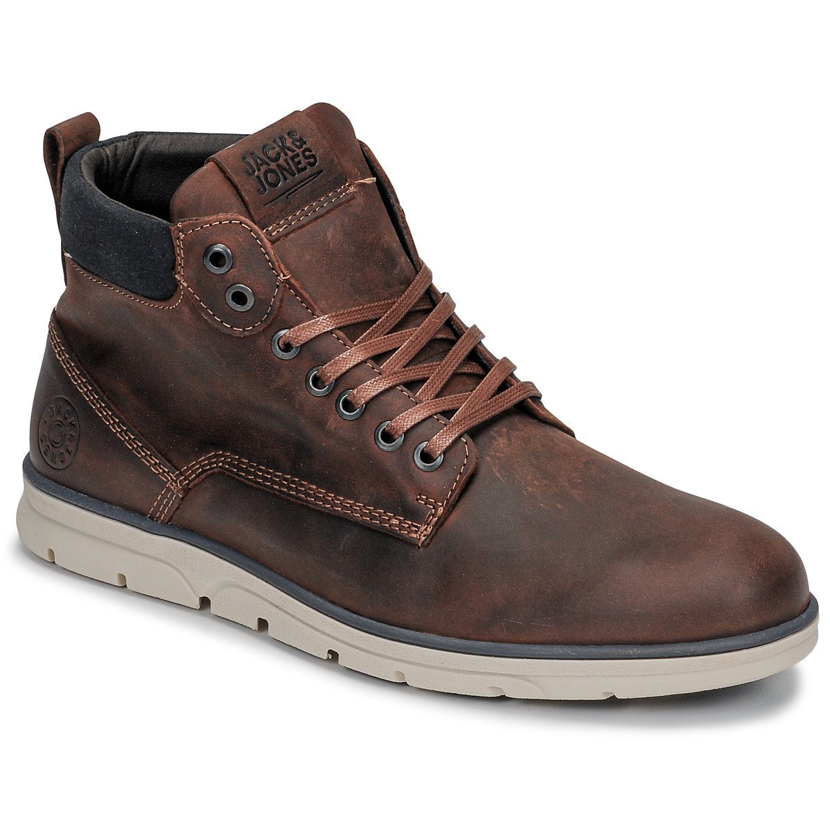 Jack & Jones  JFW TUBAR LEATHER  Hnědá