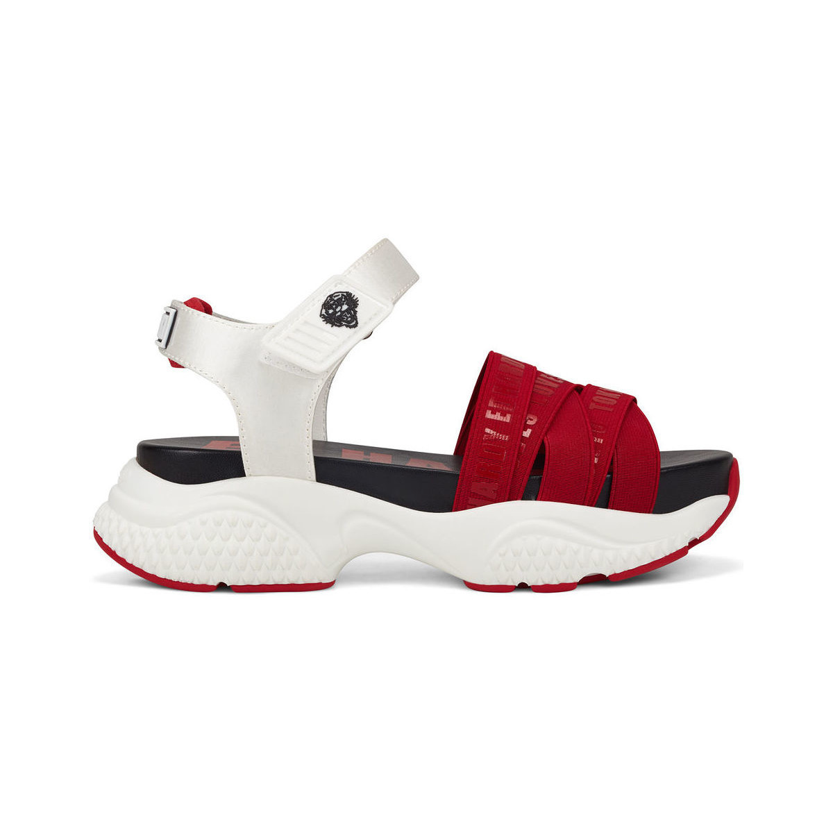 Ed Hardy  Overlap sandal red/white  Červená