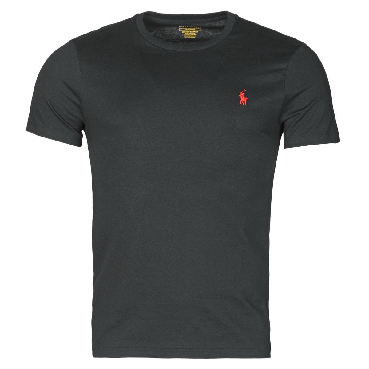 Polo Ralph Lauren  T-SHIRT AJUSTE COL ROND EN COTON LOGO PONY PLAYER  Černá