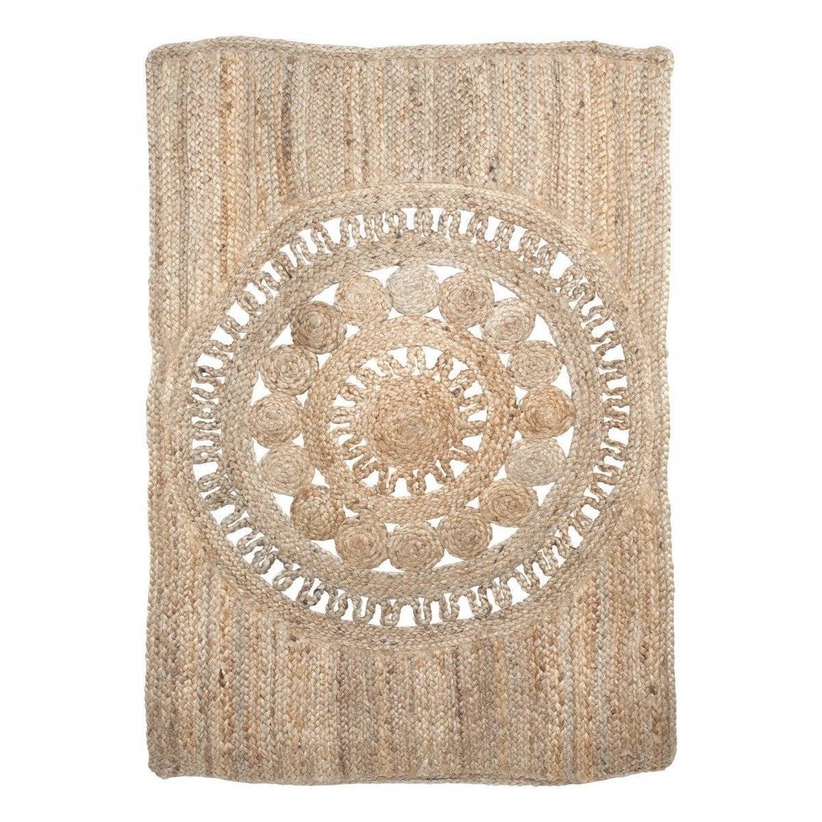 Signes Grimalt  Pletený Jutový Koberec  Béžová