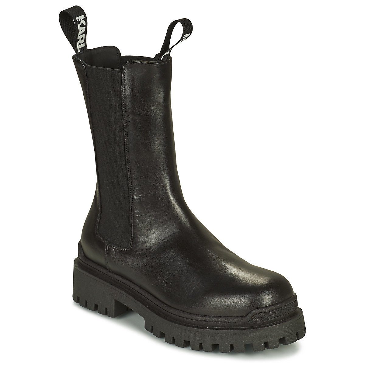 Karl Lagerfeld  BIKER II LONG GORE BOOT  Černá