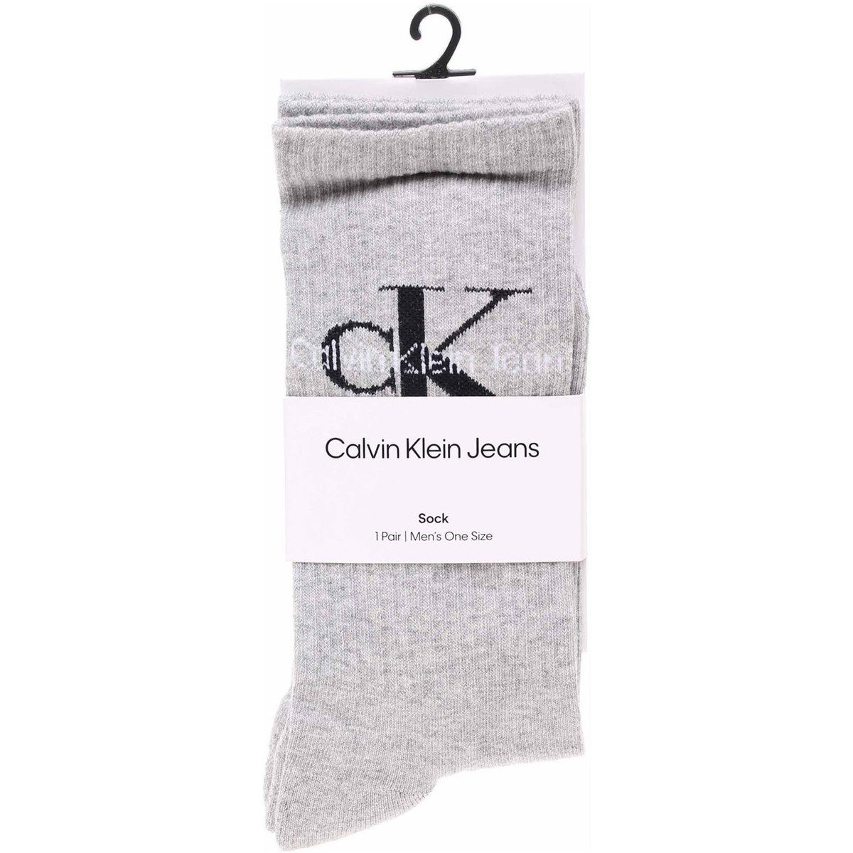 Calvin Klein Jeans  pánské ponožky 701218732 003 lt.grey melange  Šedá