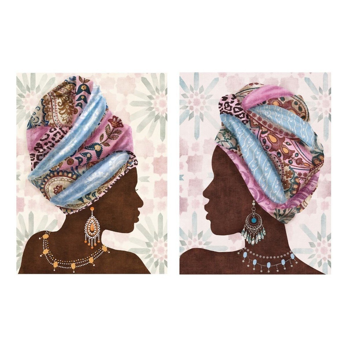 Signes Grimalt  Africká Žena Malování 2 Jednotky  Hnědá