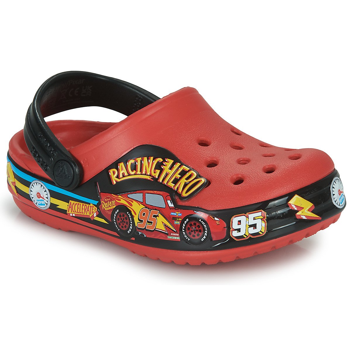 Crocs  FL Cars Lights Band Clog T  Červená