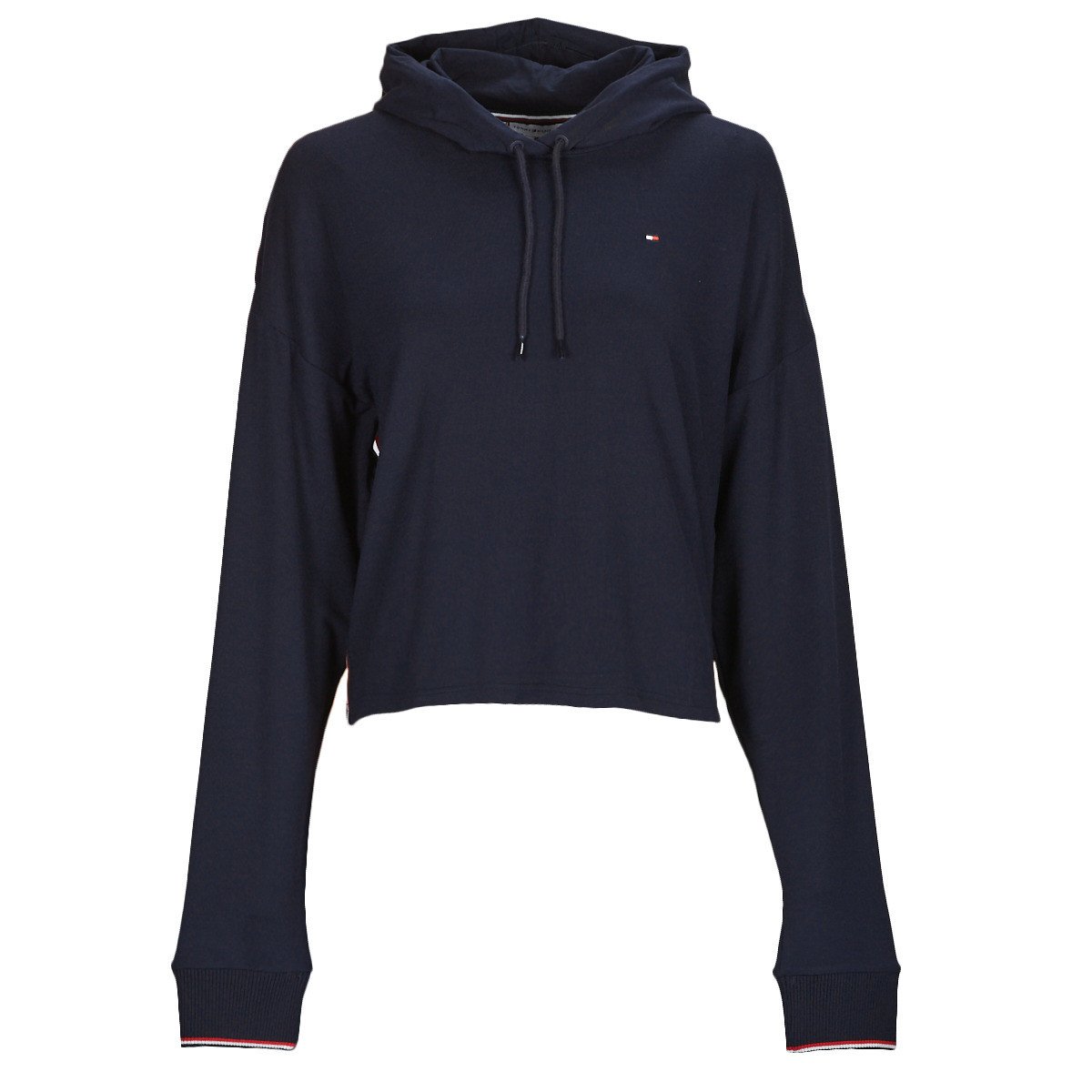 Tommy Hilfiger  CROPPED HOODIE  Tmavě modrá