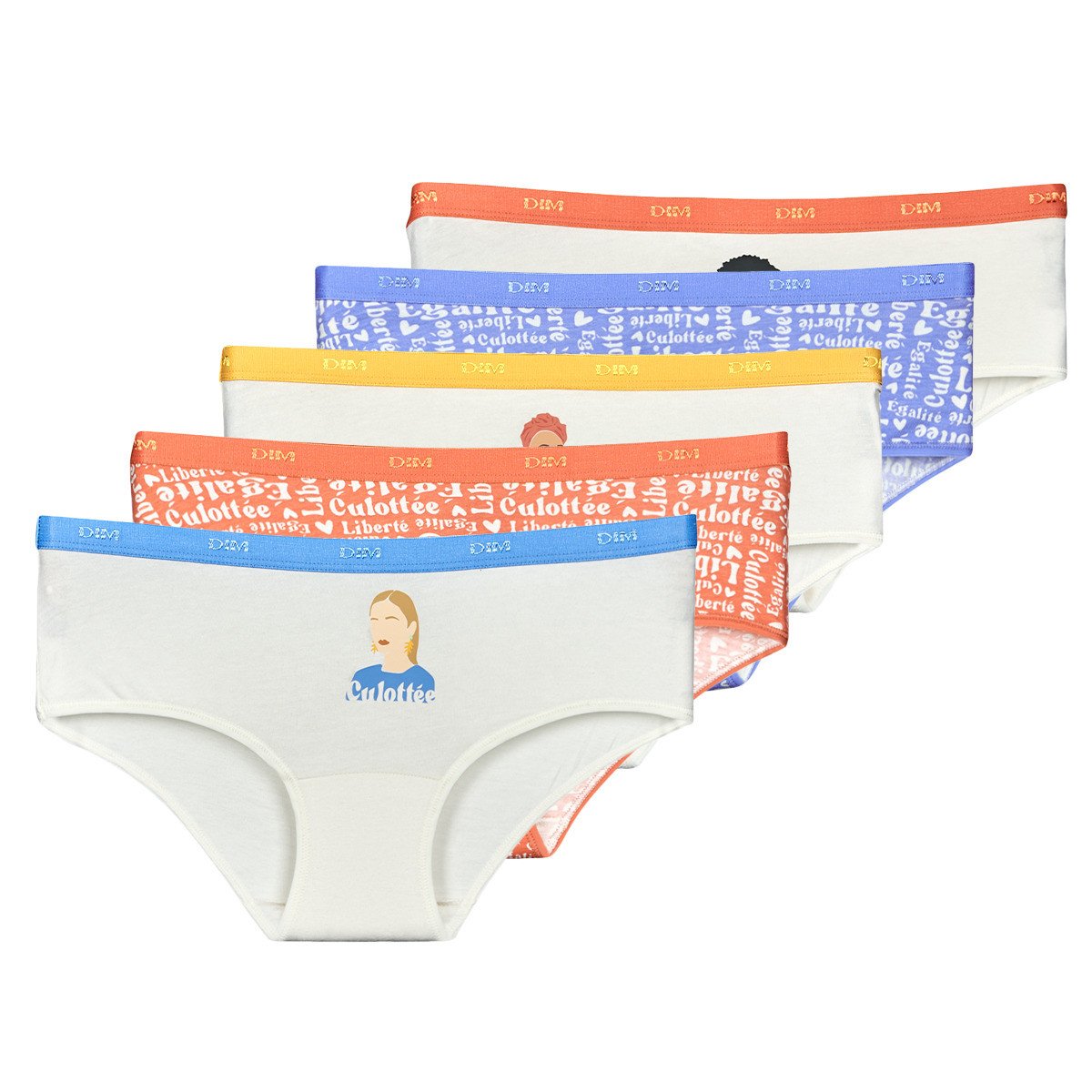 DIM  COTON STRETCH BOXER PACK X5  ruznobarevne