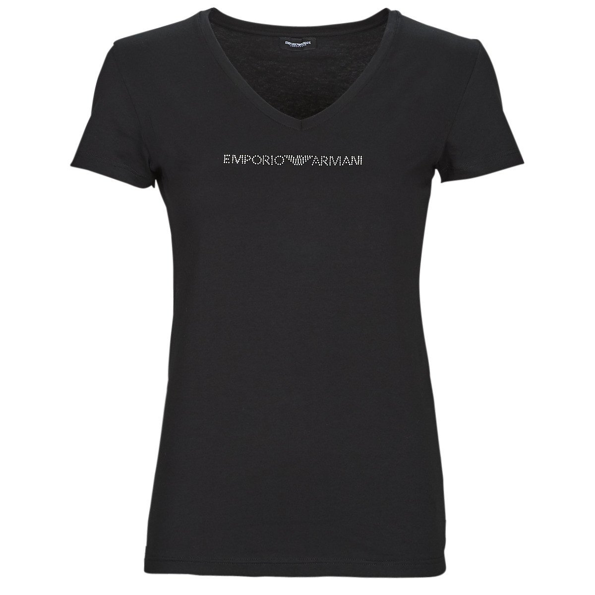 Emporio Armani  T-SHIRT V NECK  Černá